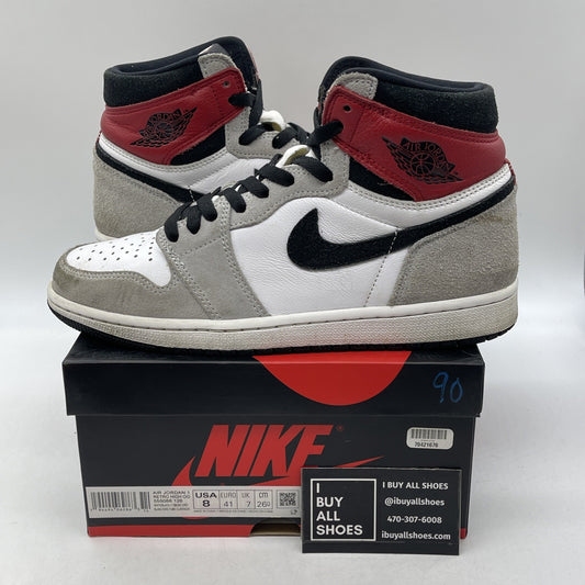 Size 8 - Jordan 1 Retro High OG Smoke Gray 2020 Suede Leather (555088-126)
