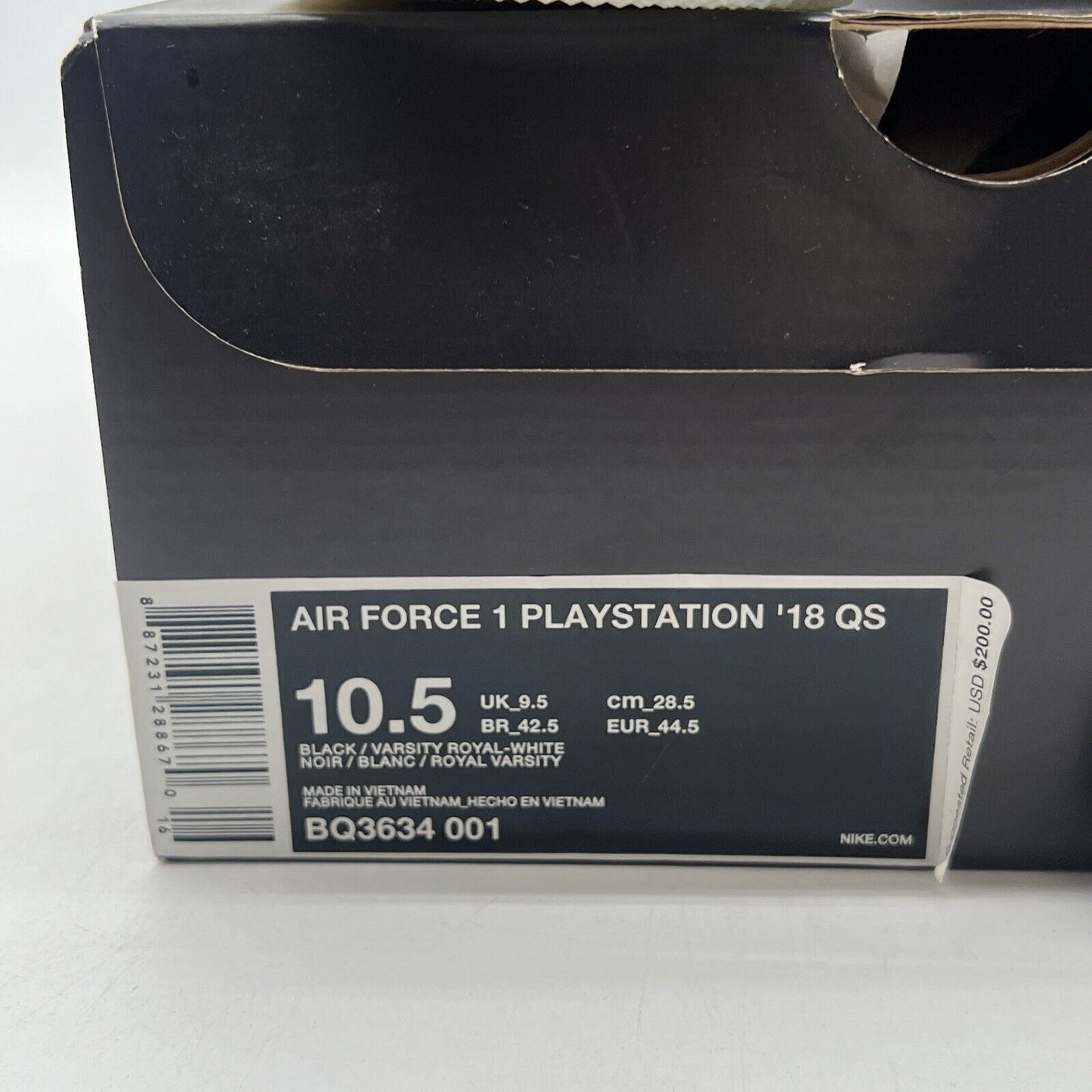 Size 10.5 - Nike Playstation x Air Force 1 '18 QS Low Playstation (BQ3634-001)