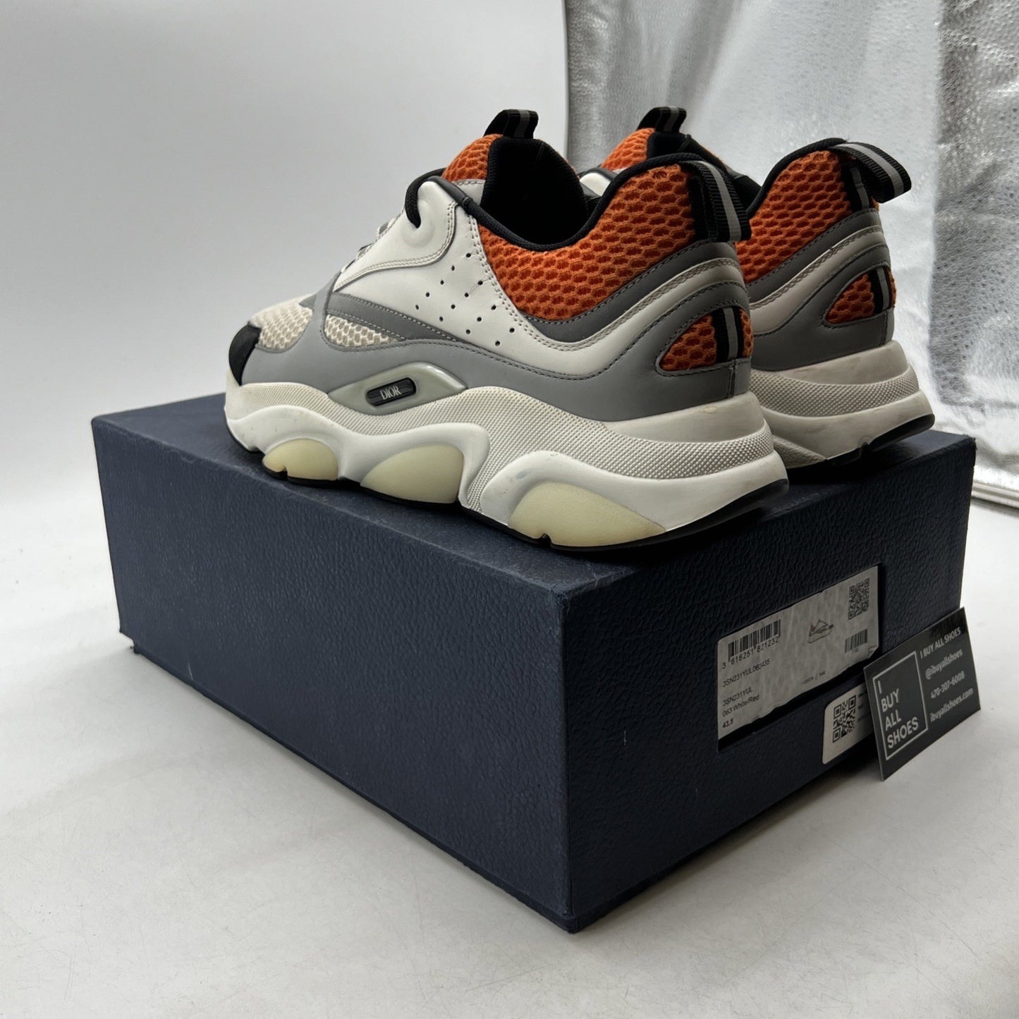 Size 43.5 - Dior B22 Orange Leather (3SN231YUL063435)