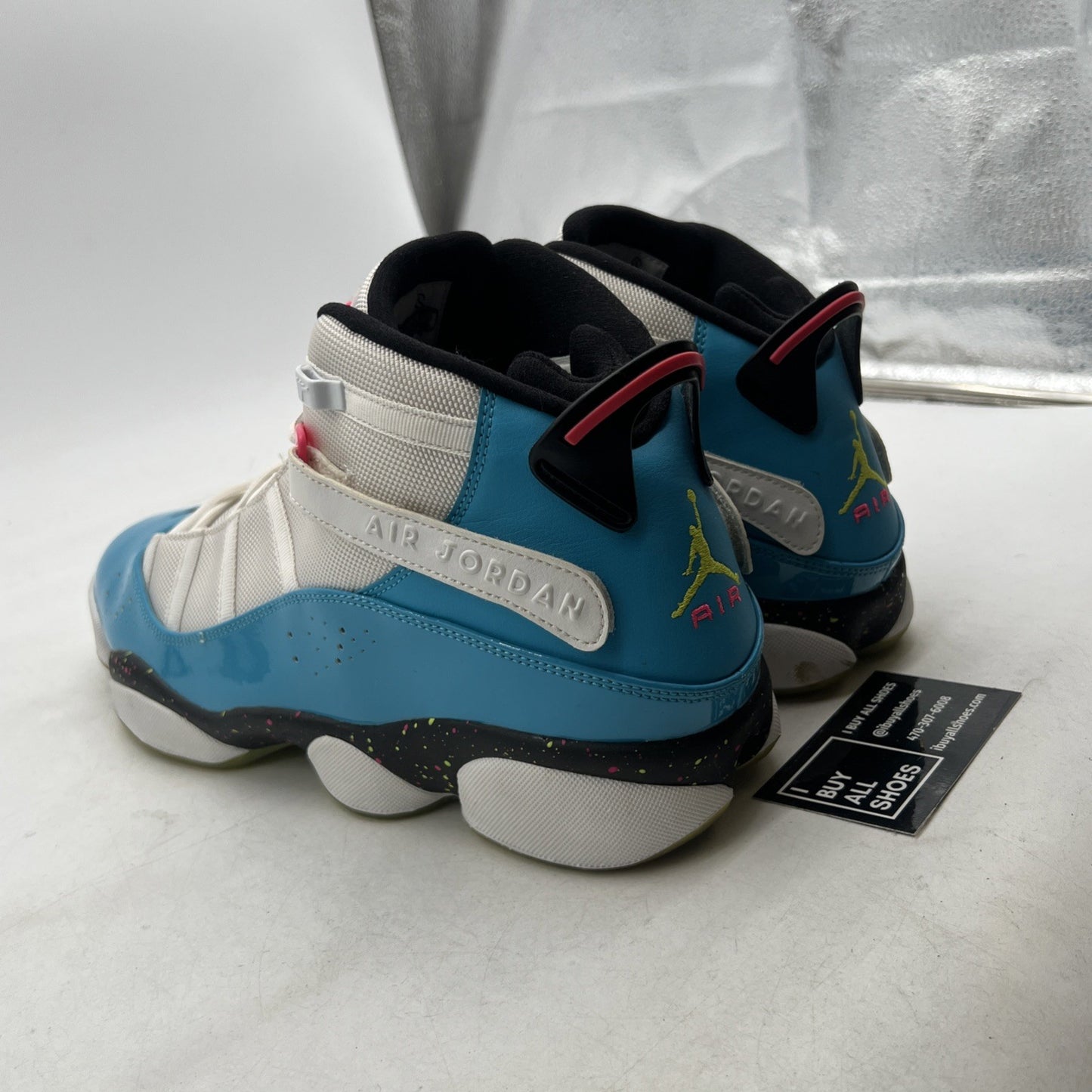 Size 13 - Air Jordan 6 Rings Blue Fury Cyber Pink (CK0018-100)