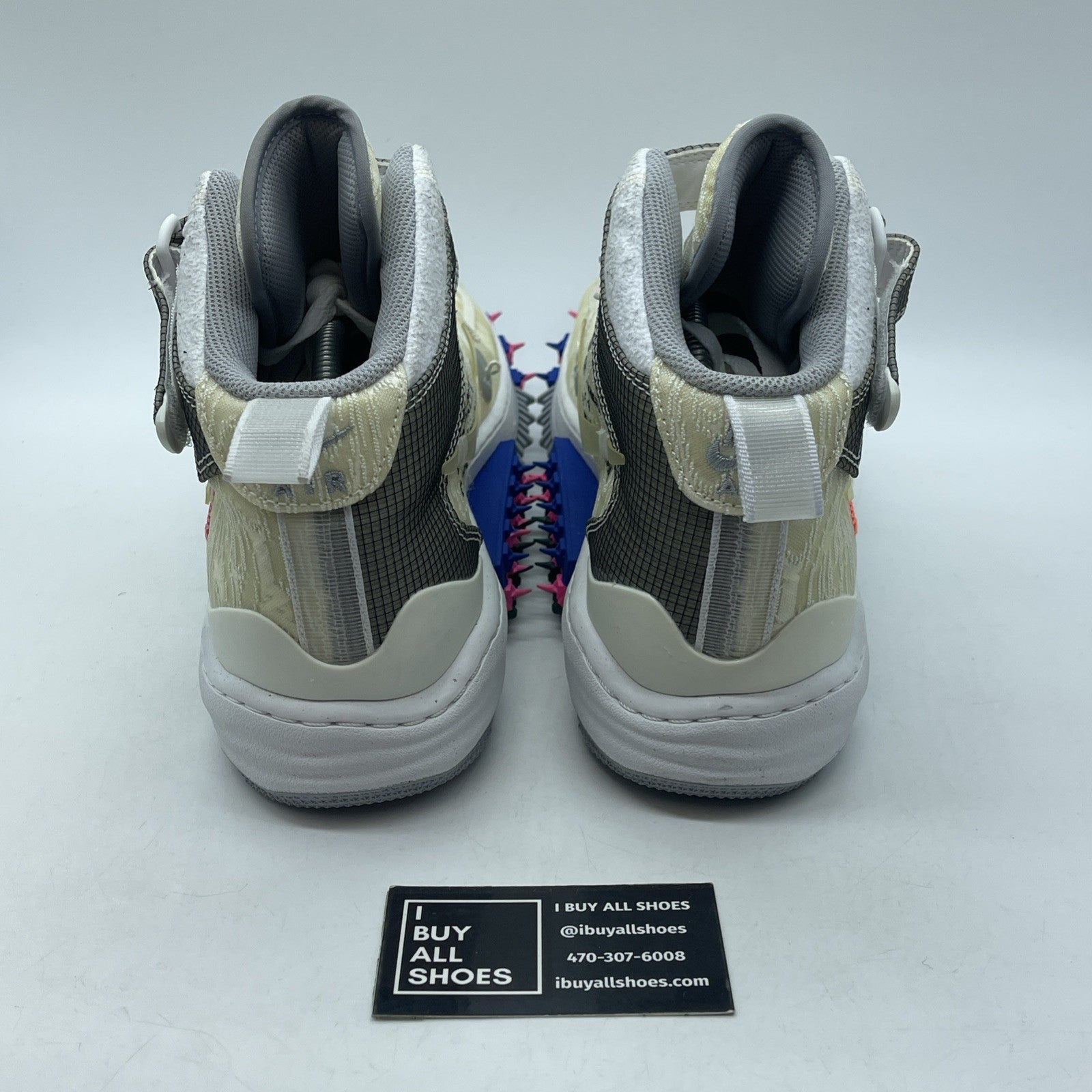 Size 12 - Nike Air Force 1 x Off-White White 2022 Grey Suede (DO6290-100)