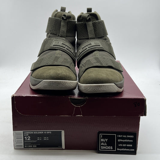 Size 12 - Nike LeBron Soldier 10 SFG LUX Cargo Khaki (911306-330)