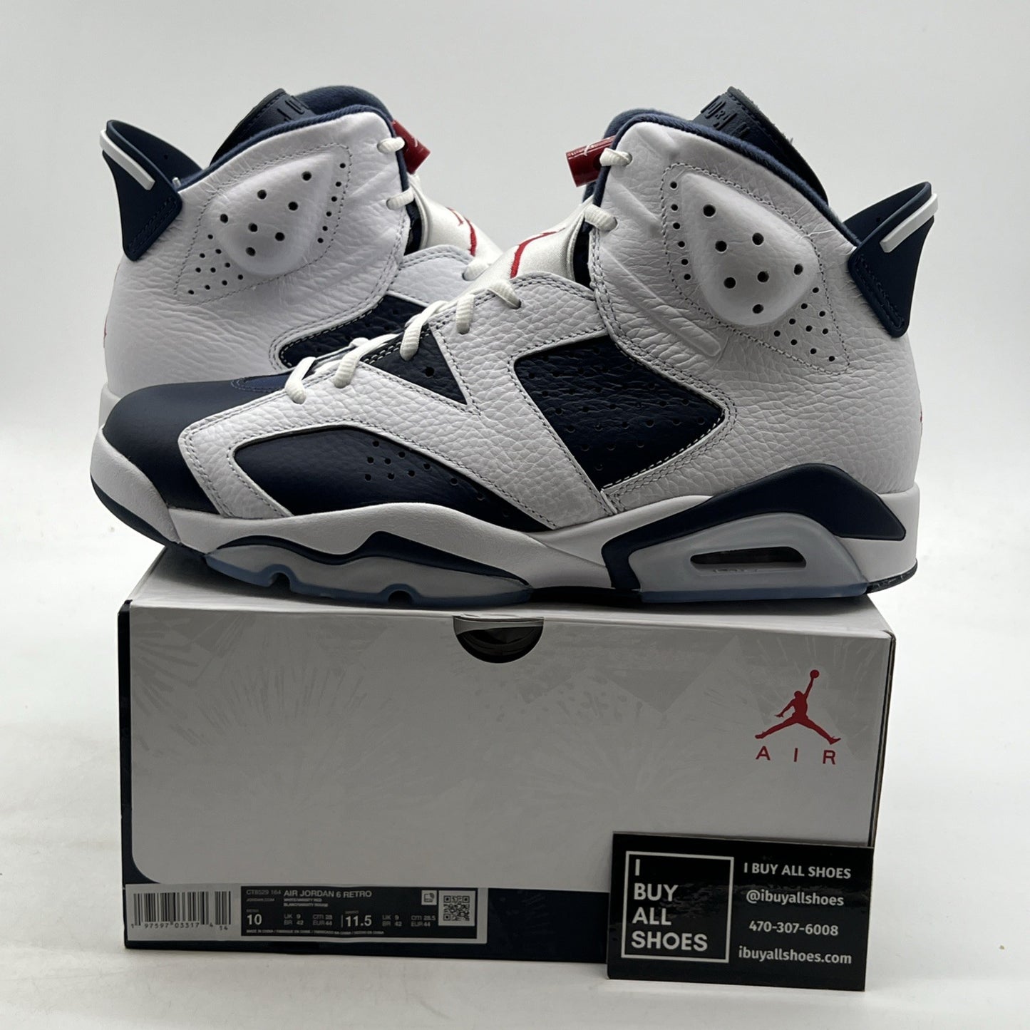 Size 10 - Air Jordan 6 Retro 2024 Olympic (CT8529-164)