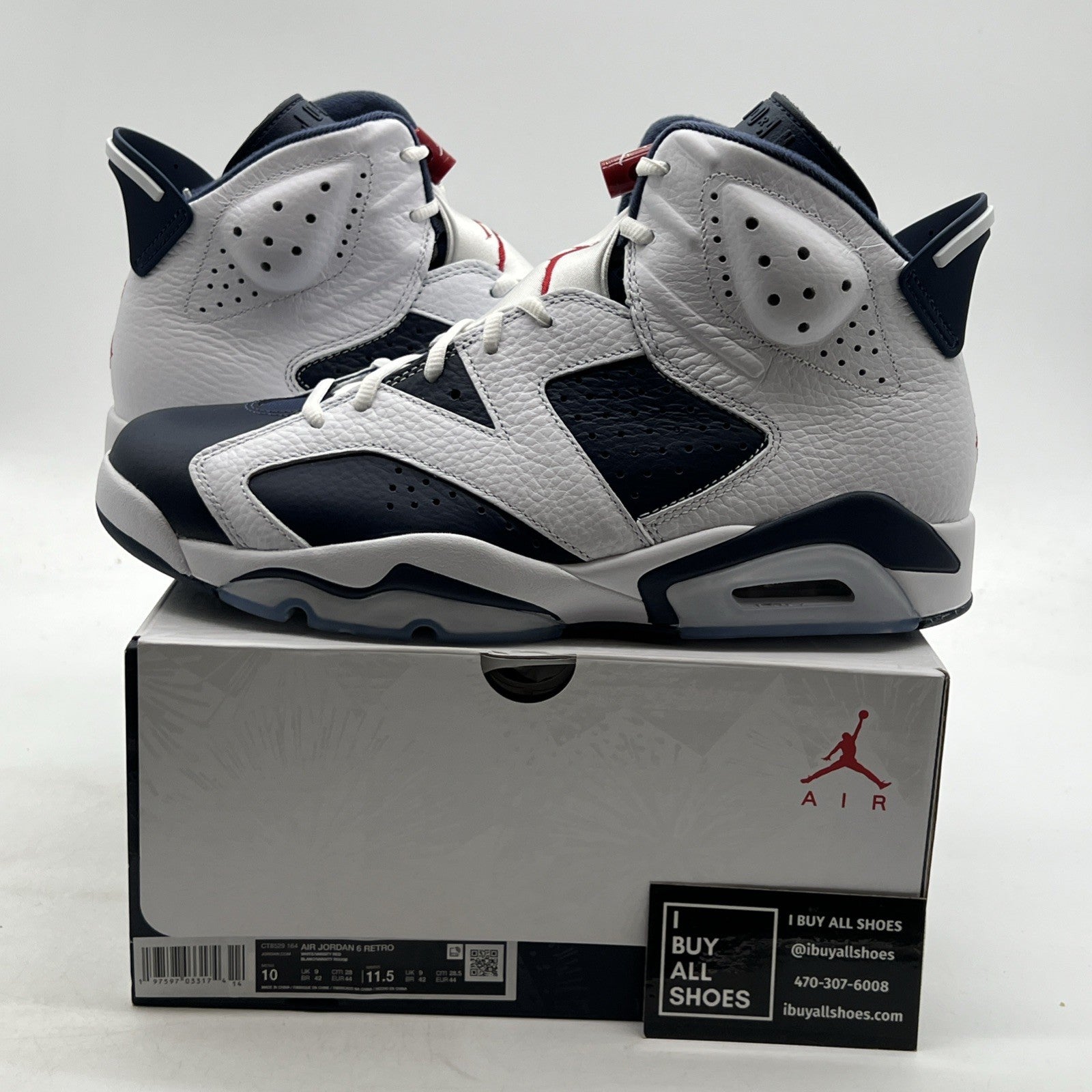 Size 10 - Air Jordan 6 Retro 2024 Olympic (CT8529-164)