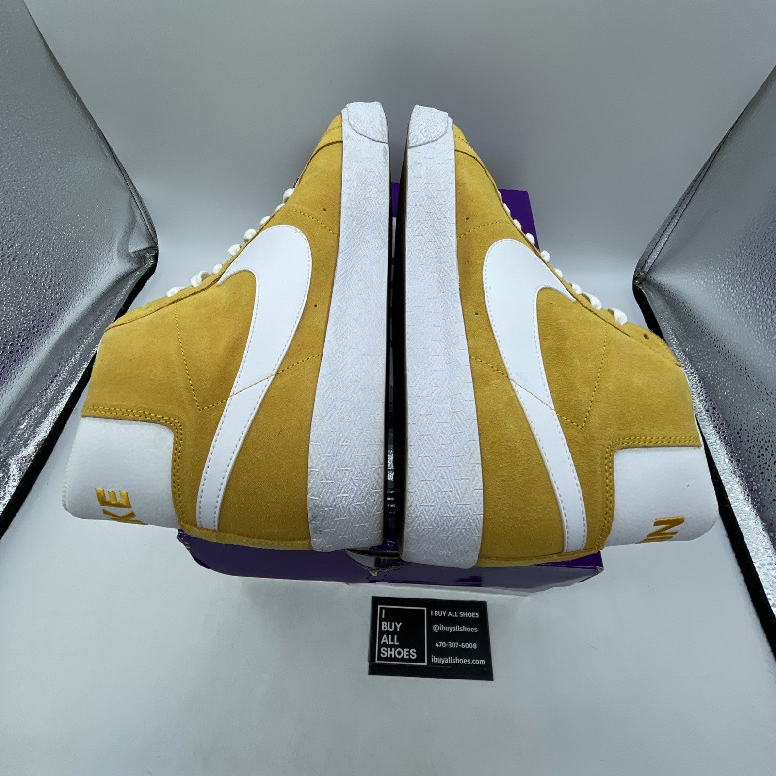 Size 13 - Nike Zoom Blazer SB Mid University Gold (864349-700)