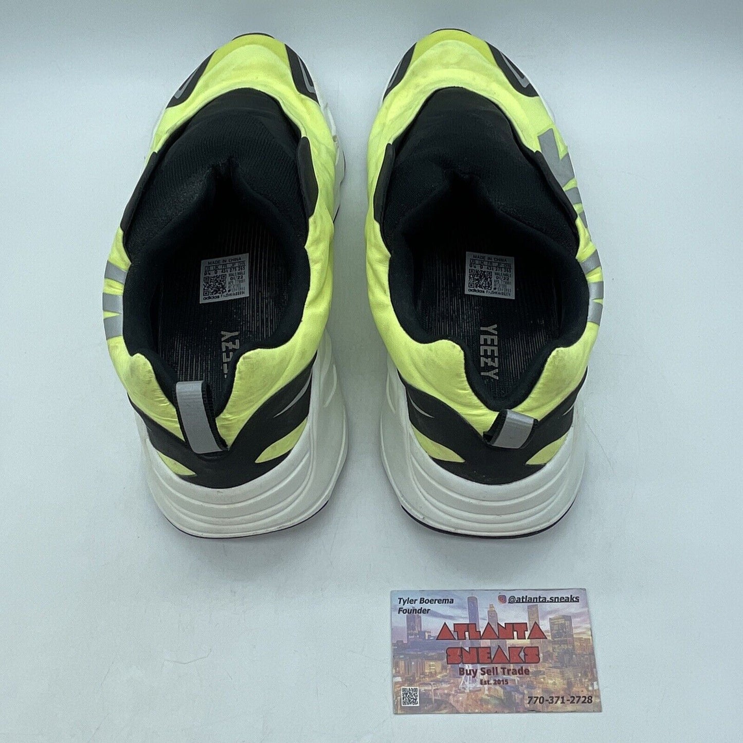 Size 9.5 - adidas Yeezy Boost 700 MNVN Laceless Phosphor Neon Green (GY2055)