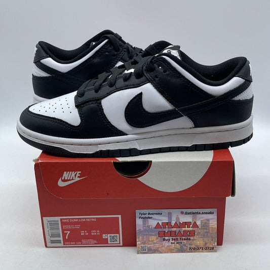 Size 7 - Nike Dunk Low Black White