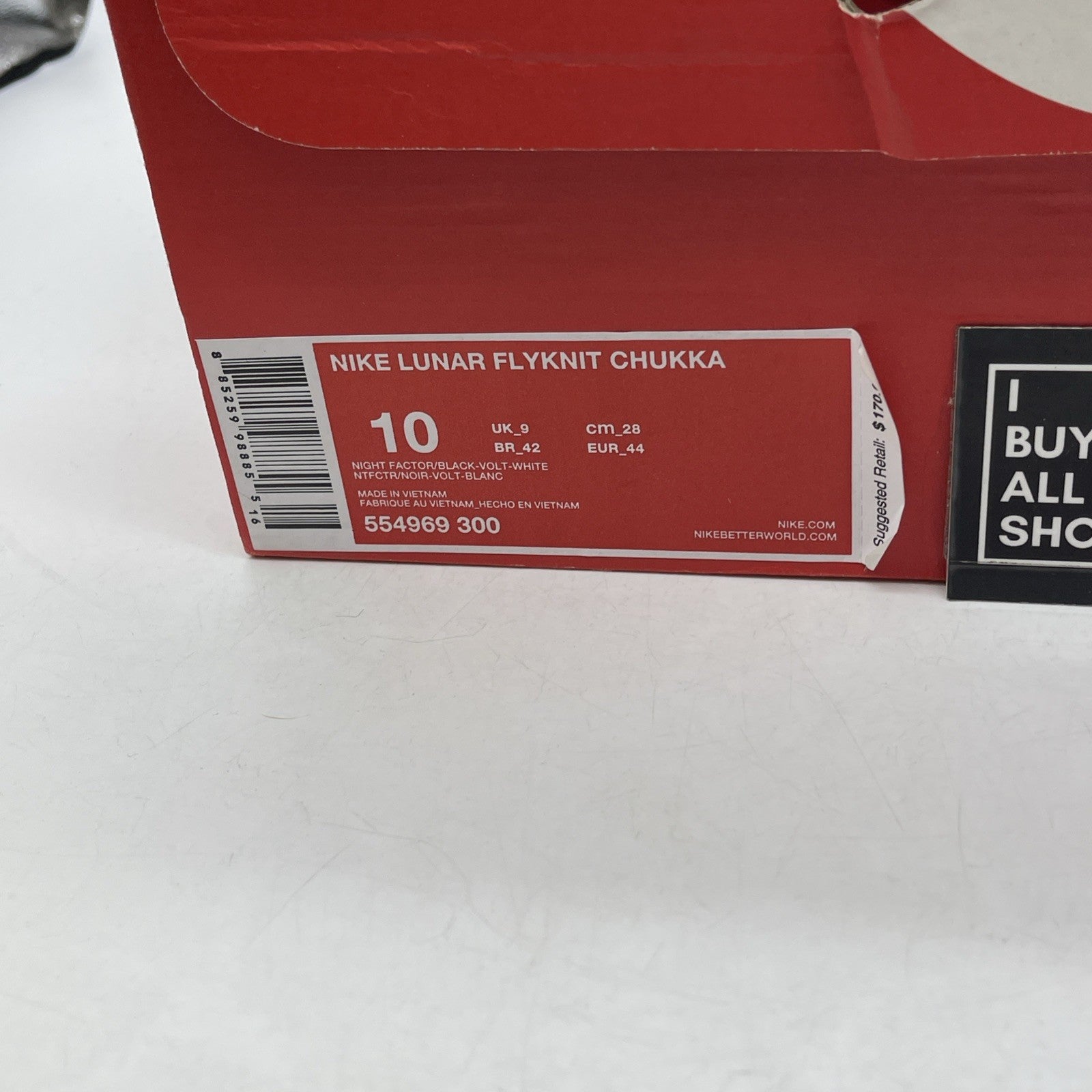 Size 10 - Nike Lunar Flyknit Chukka Green (554969-300)