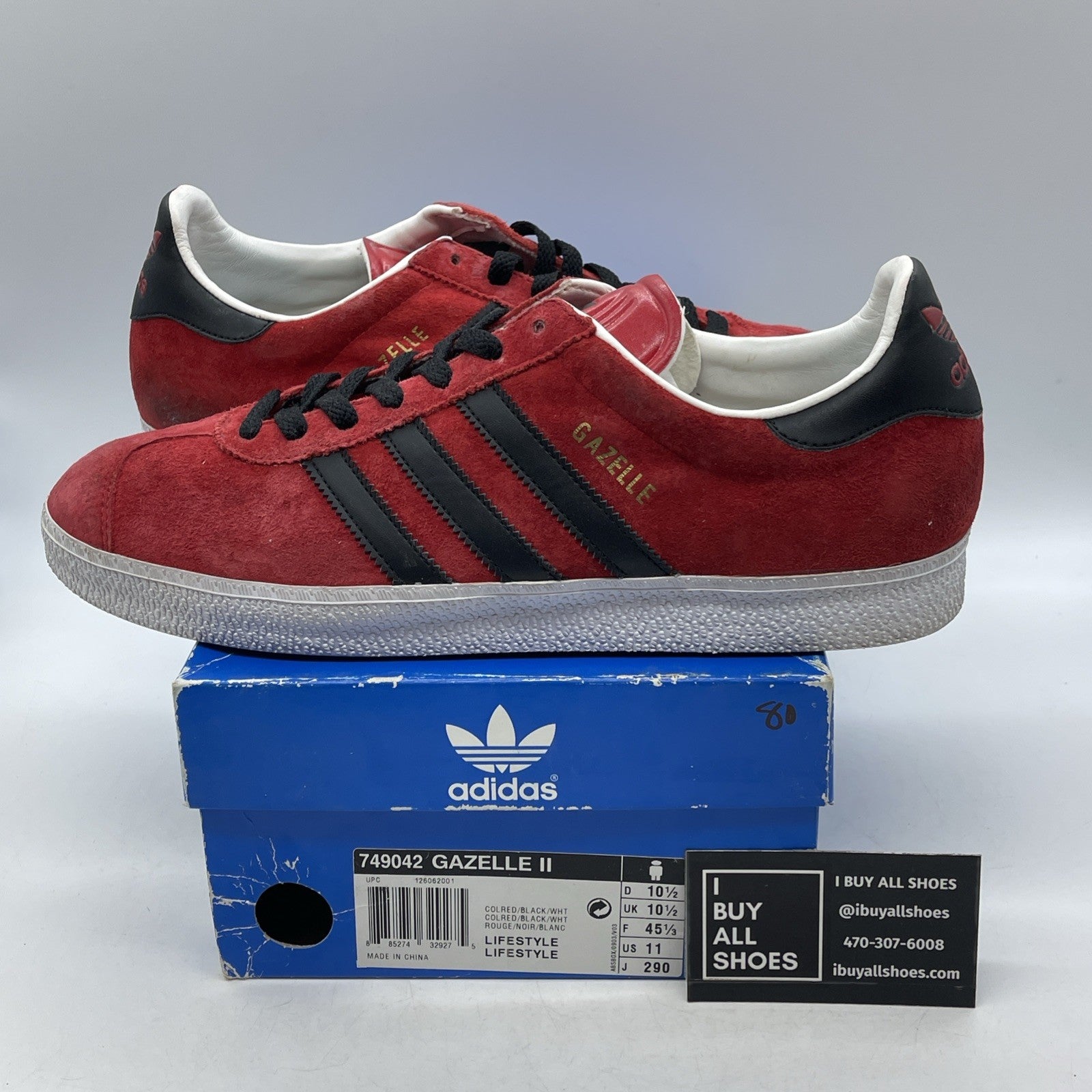 Size 11 - adidas Gazelle Manchester United Athletic Limited Streetwear (749042)