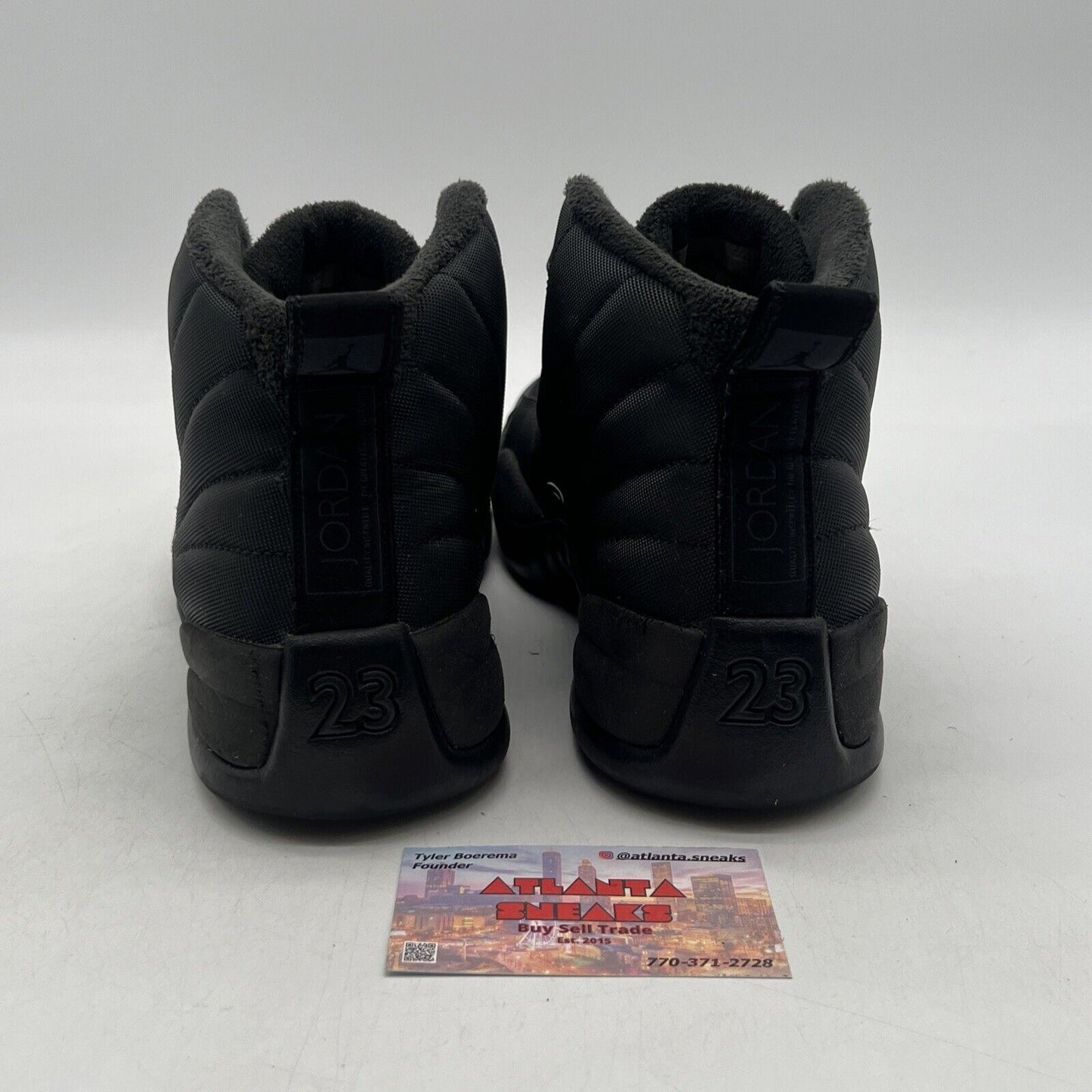 Size 9.5 - Air Jordan 12 Retro Winterized Triple Black (BQ6851-001)