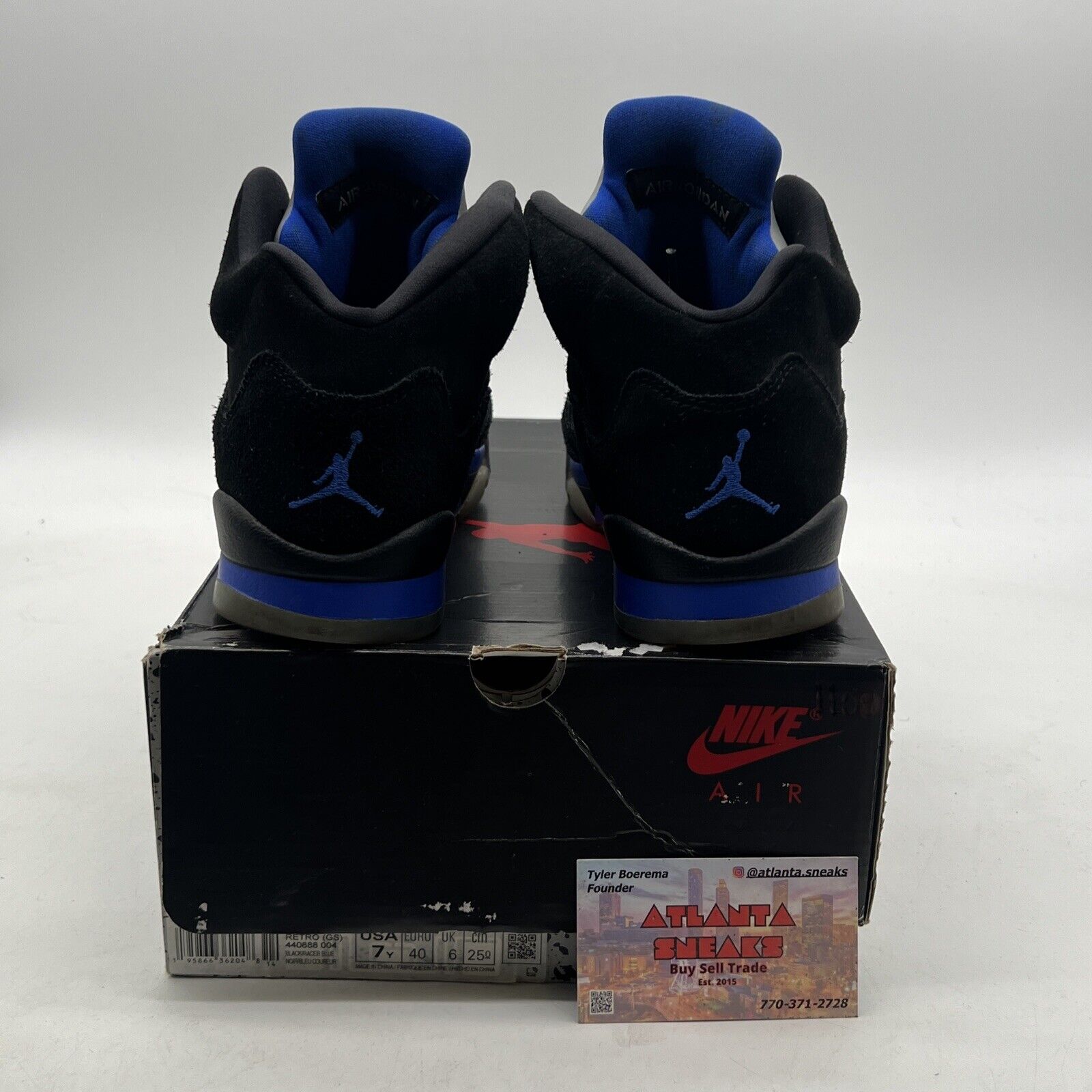 Size 7Y - Air Jordan 5 Retro Mid Racer Blue (440888-004)