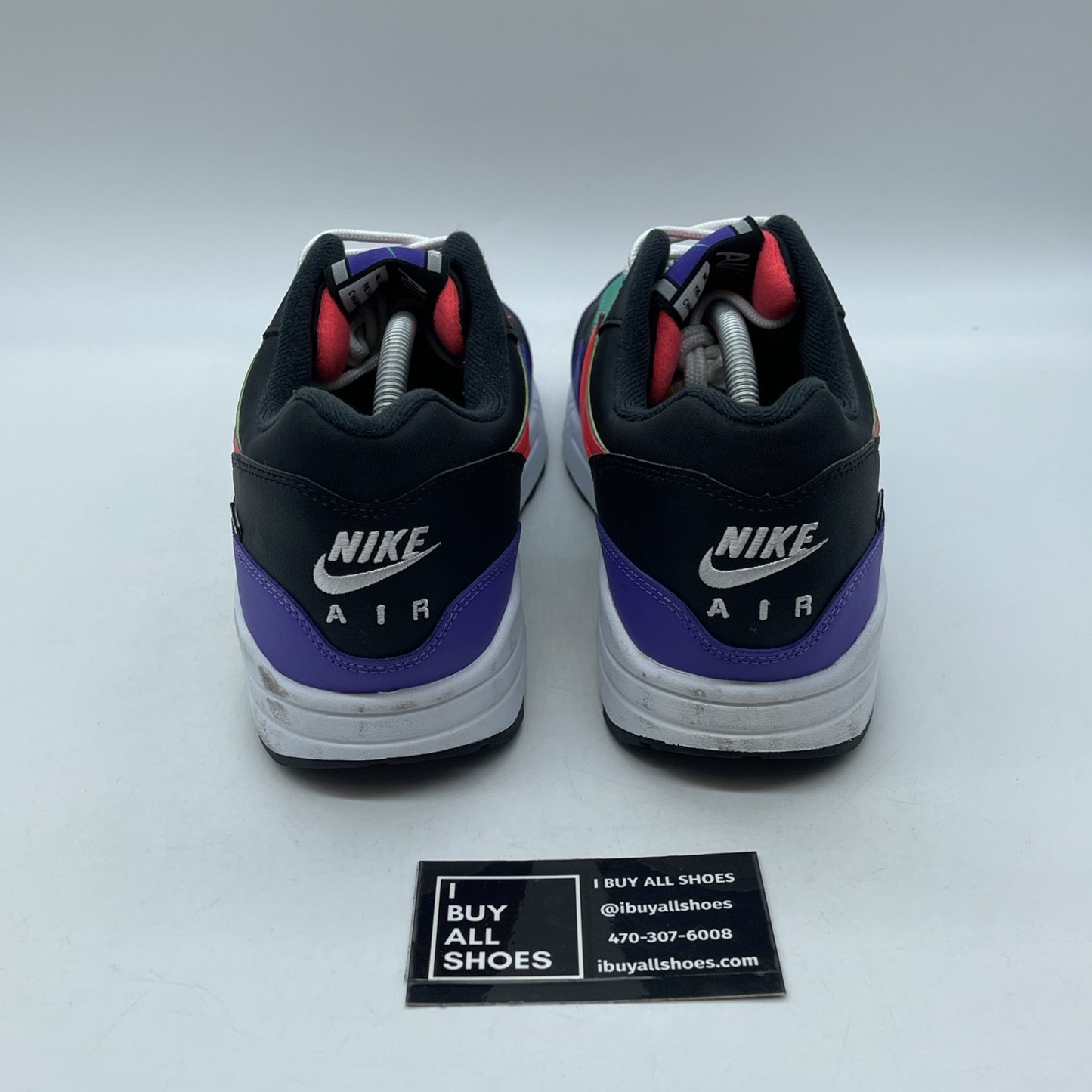 Size 11.5 - Nike Air Max 1 SE Windbreaker Black Suede Leather (AO1021-023)