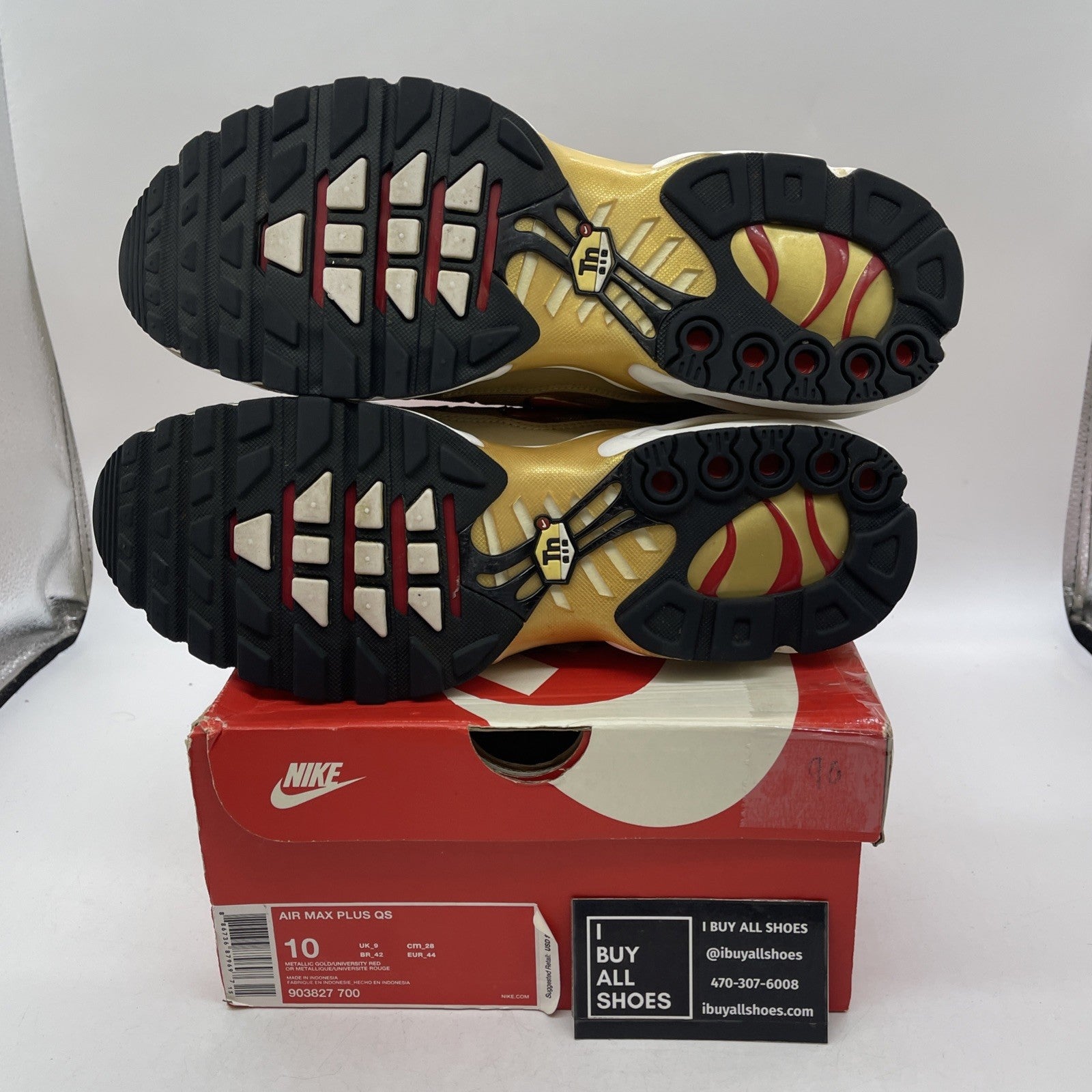 Size 10 - Nike Air Max Plus QS Metallic Gold (903827-700)
