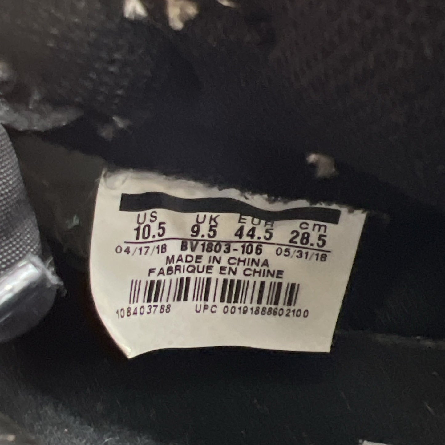 Size 10.5 - Air Jordan 1 Retro High OG Nigel Sylvester 2018 (BV1803-106)