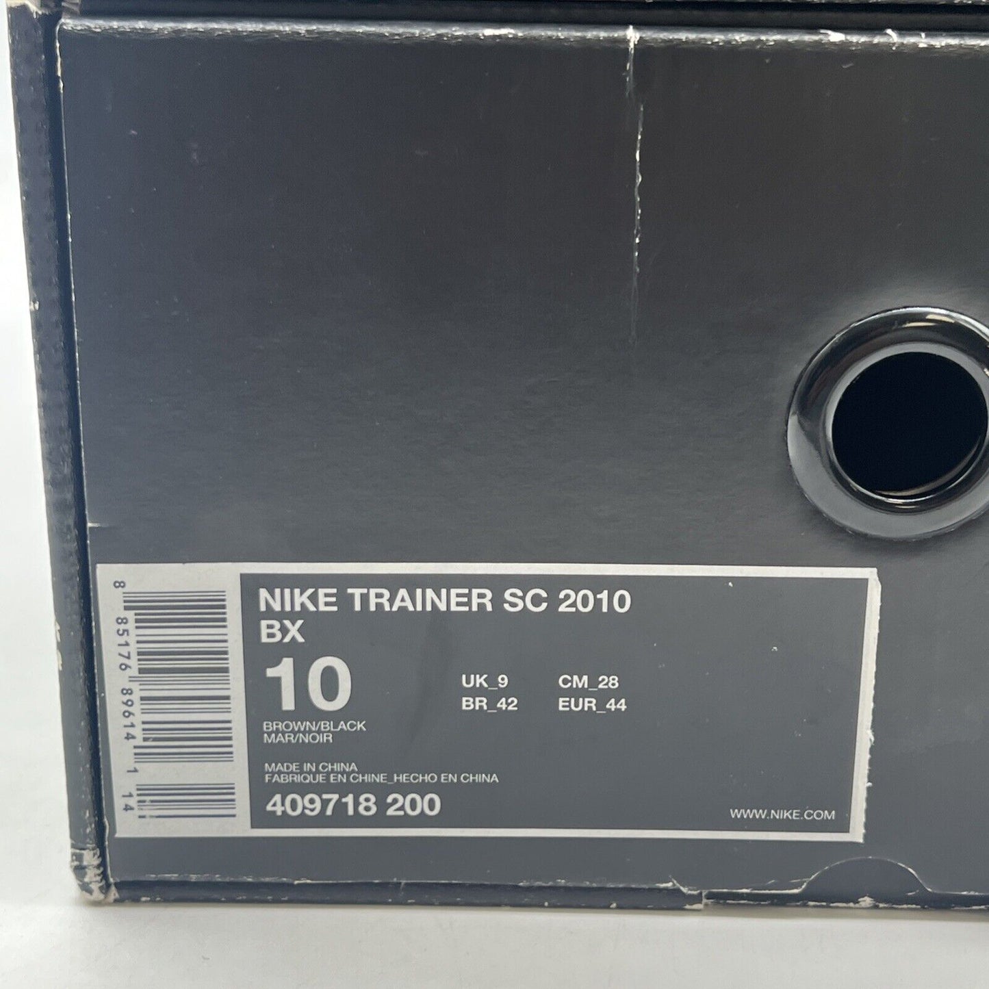 Size 10 - Nike Air Trainer SC 2010 BX 20th Anniversary Pack (409718-200)