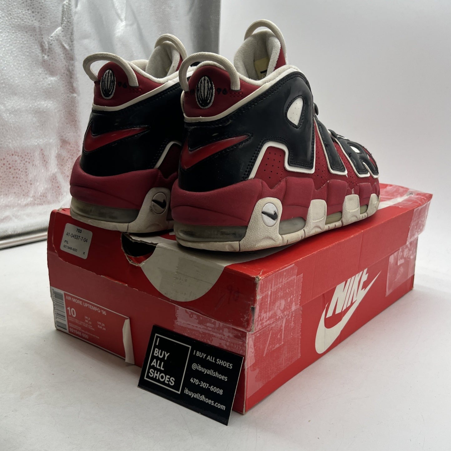 Size 10 - Nike Air More Uptempo Bulls 2017 (921948-600)