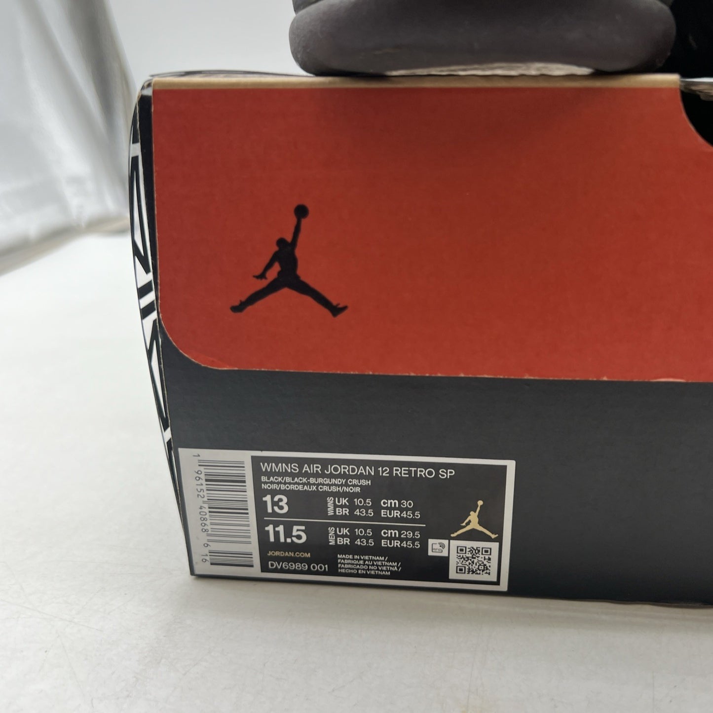 Size 13 - Air Jordan 12 Retro SP x A Ma Maniere Mid Black W (DV6989-001)