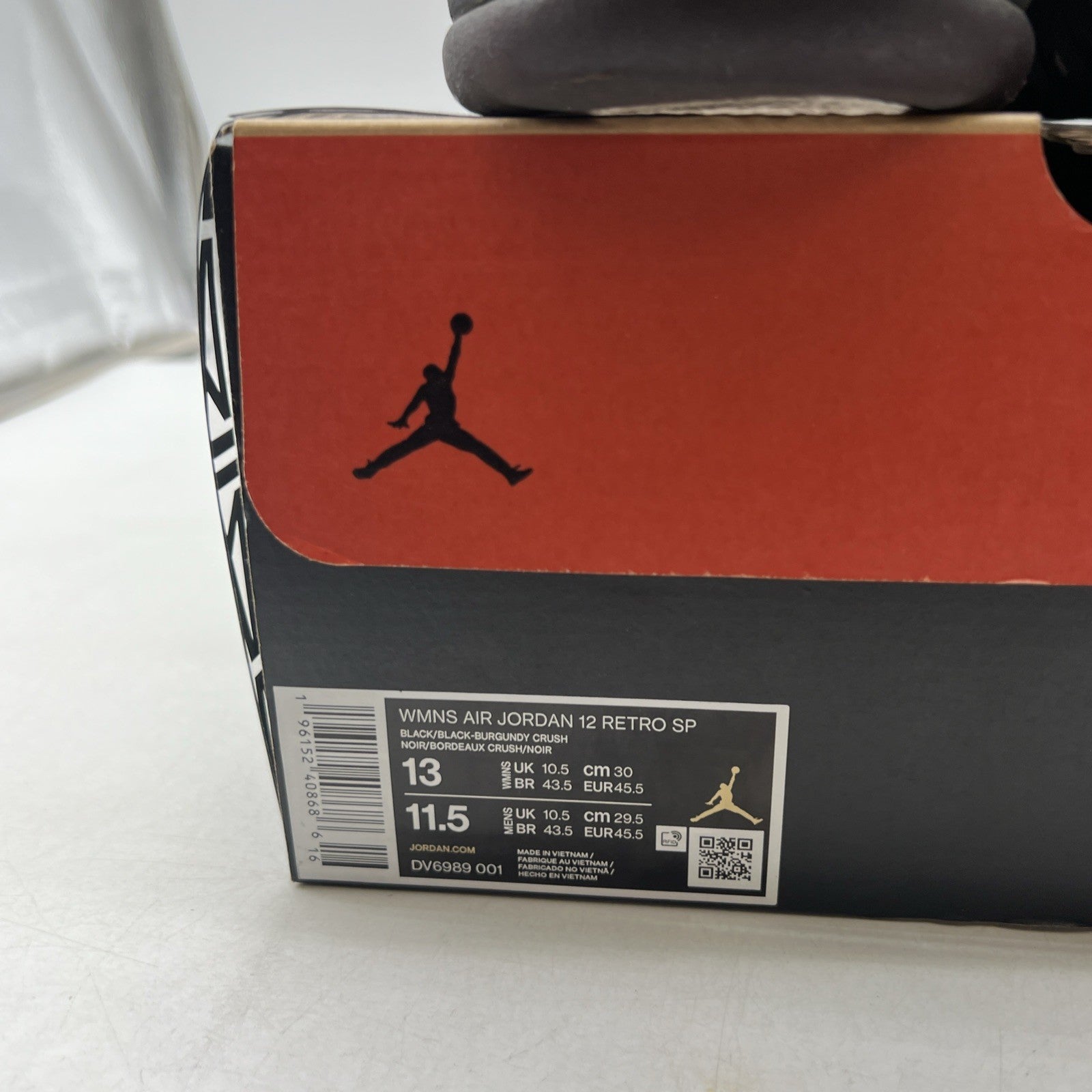 Size 13 - Air Jordan 12 Retro SP x A Ma Maniere Mid Black W (DV6989-001)