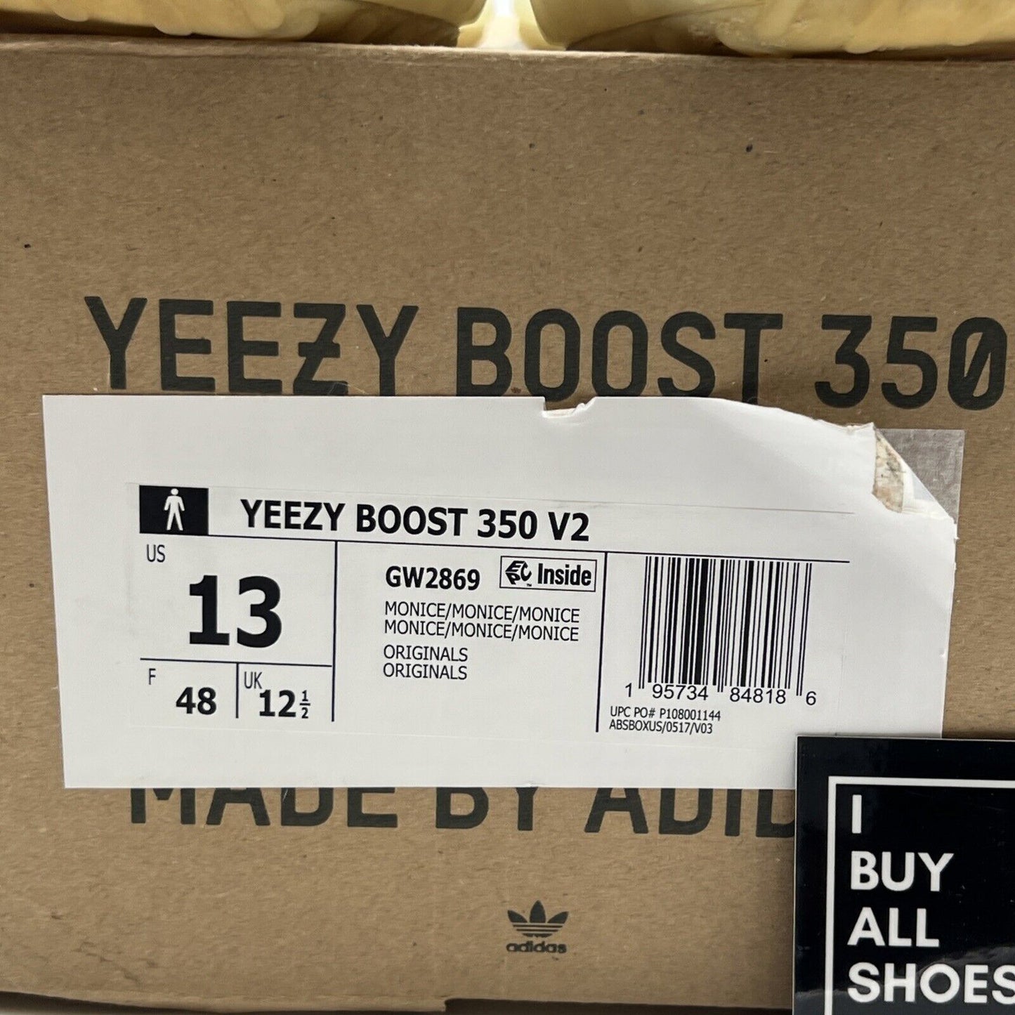 Size 13 - adidas Yeezy Boost 350 V2 Mono Ice (GW2869)
