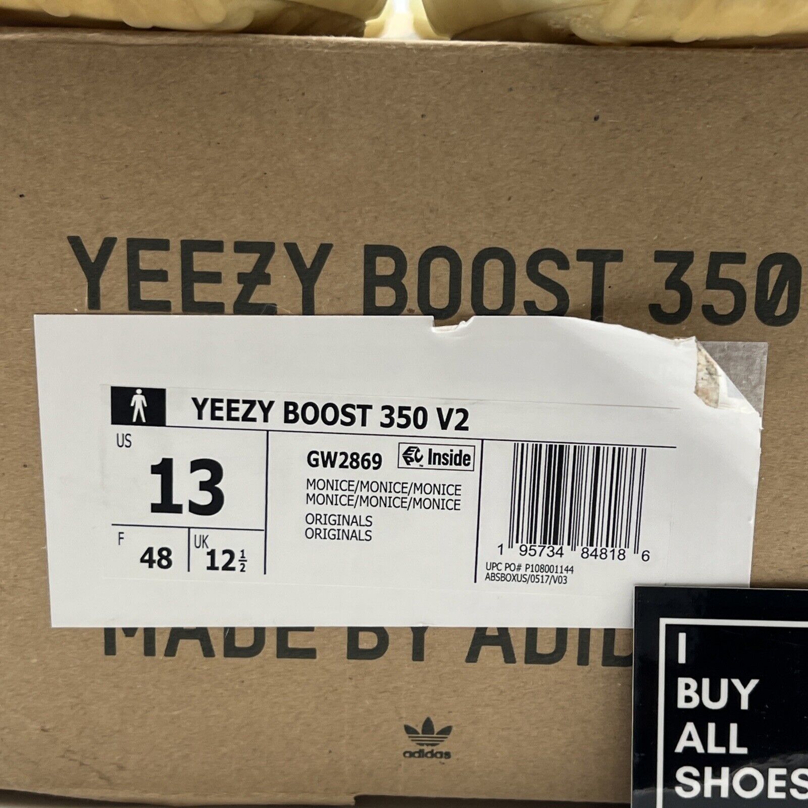 Size 13 - adidas Yeezy Boost 350 V2 Mono Ice (GW2869)