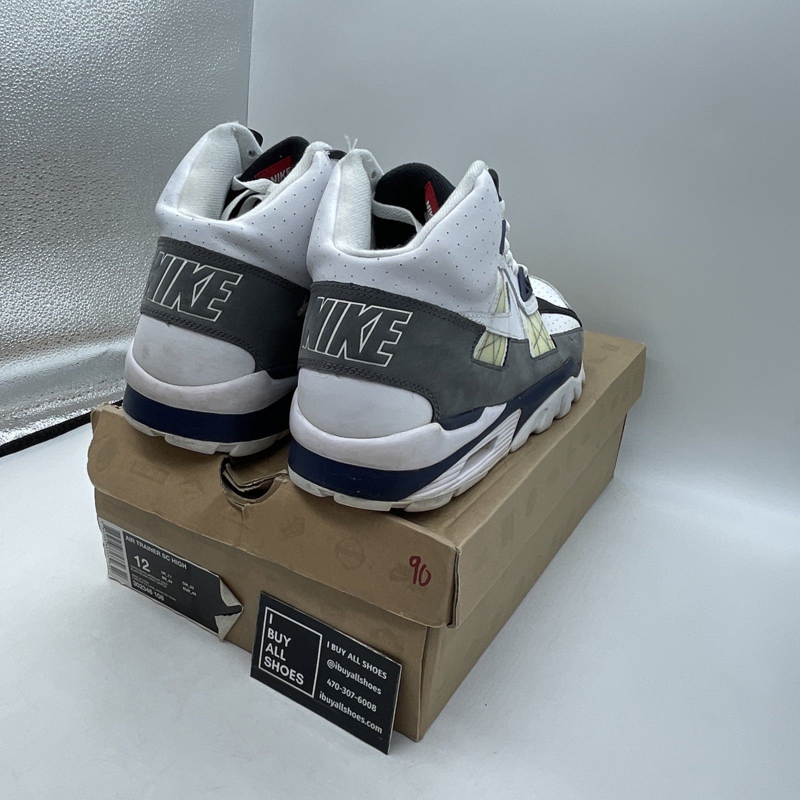 Size 12 - Nike Air Trainer Sc High White (302346-108)