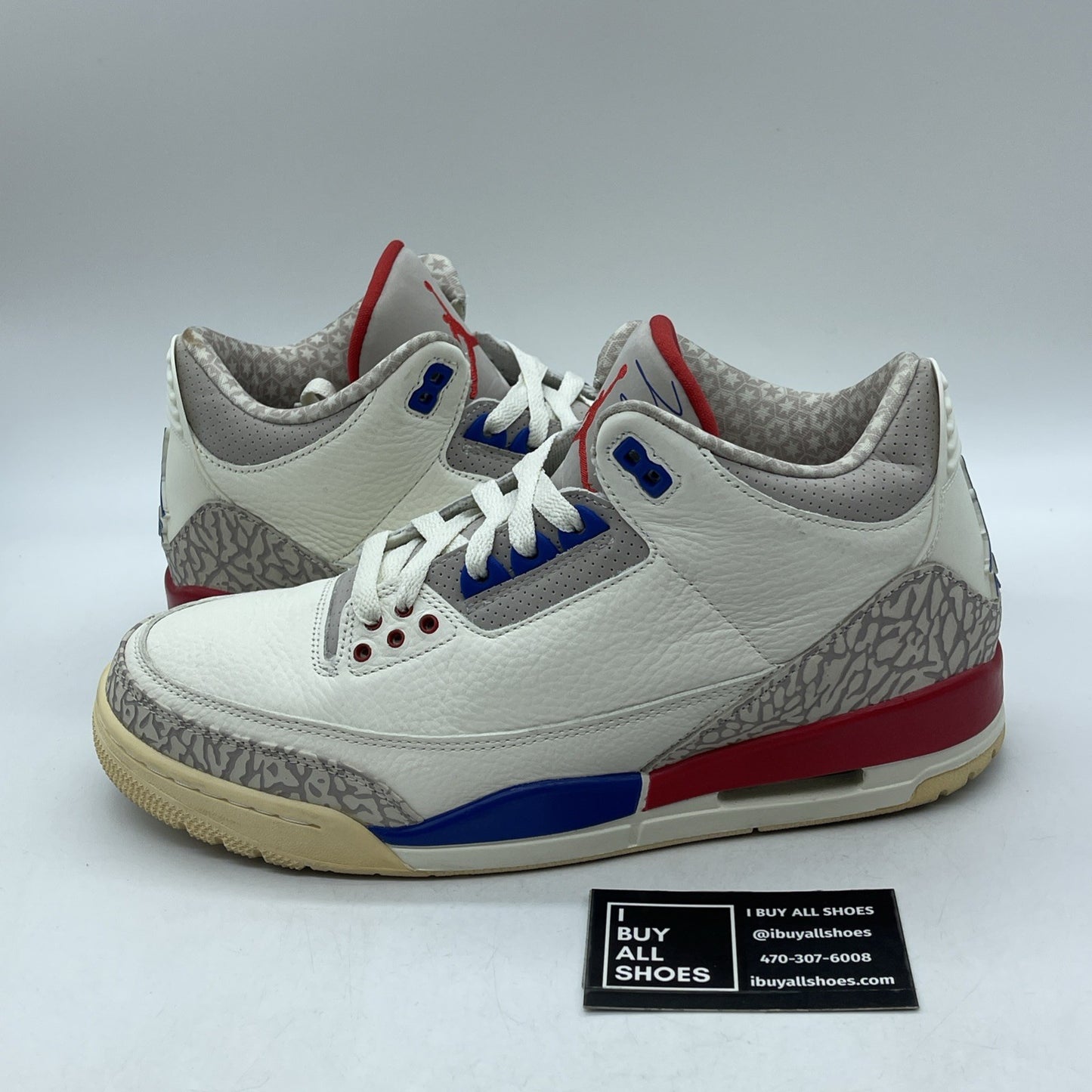 Size 10.5 - Air Jordan 3 Retro International Flight Suede Leather (136064-140)