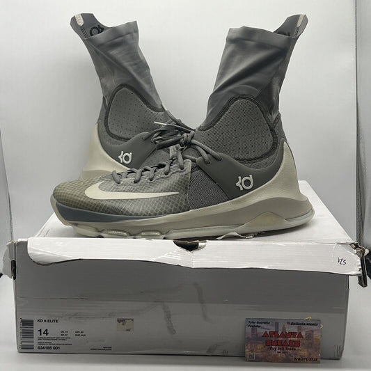 Size 14 - Nike KD 8 Elite Tumbled Grey (834185-001)