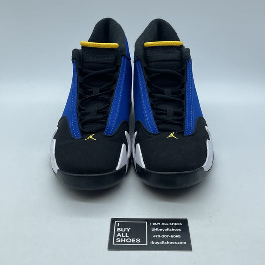 Size 11 - Air Jordan 14 Retro Laney Blue Black Suede (487471-407)