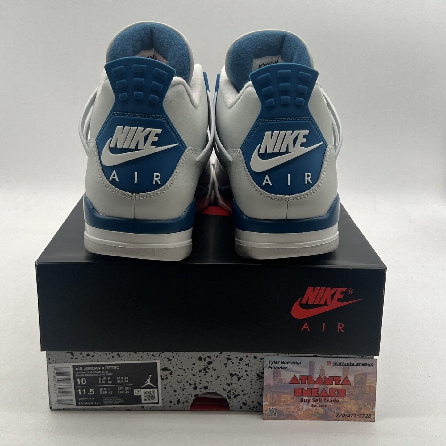 Size 10 - Air Jordan 4 Retro 2024 Military Blue (FV5029-141)