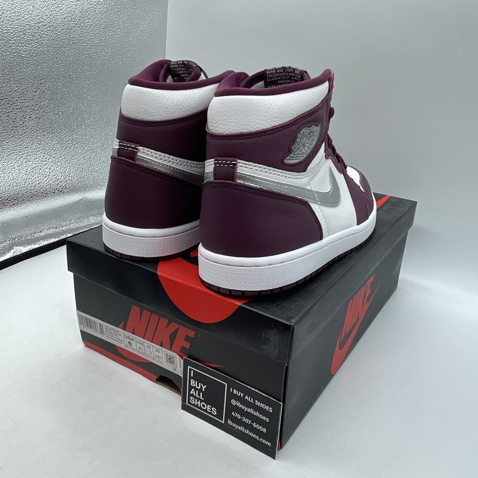 Size 8 - Air Jordan 1 Retro High OG Bordeaux (555088-611)