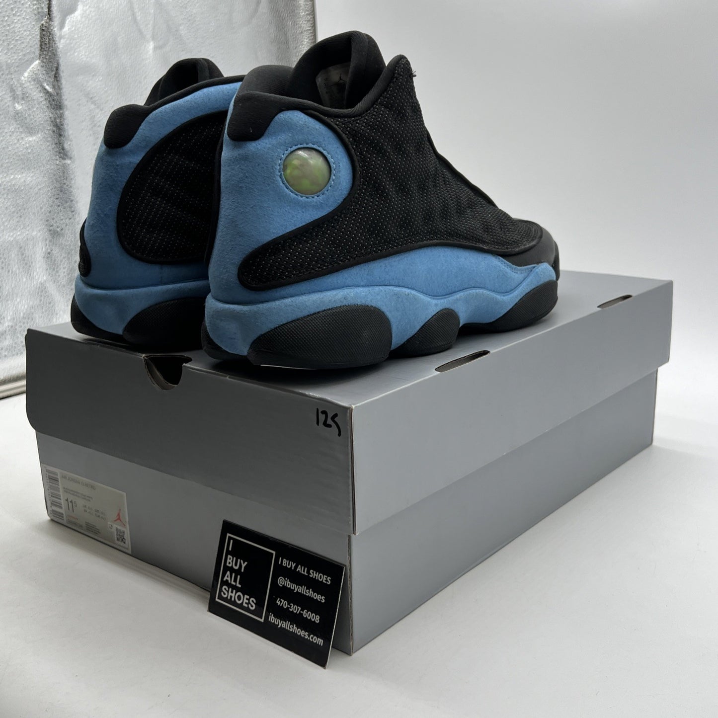 Size 11.5 - Air Jordan 13 Retro Mid Black University Blue (DJ5982-041)