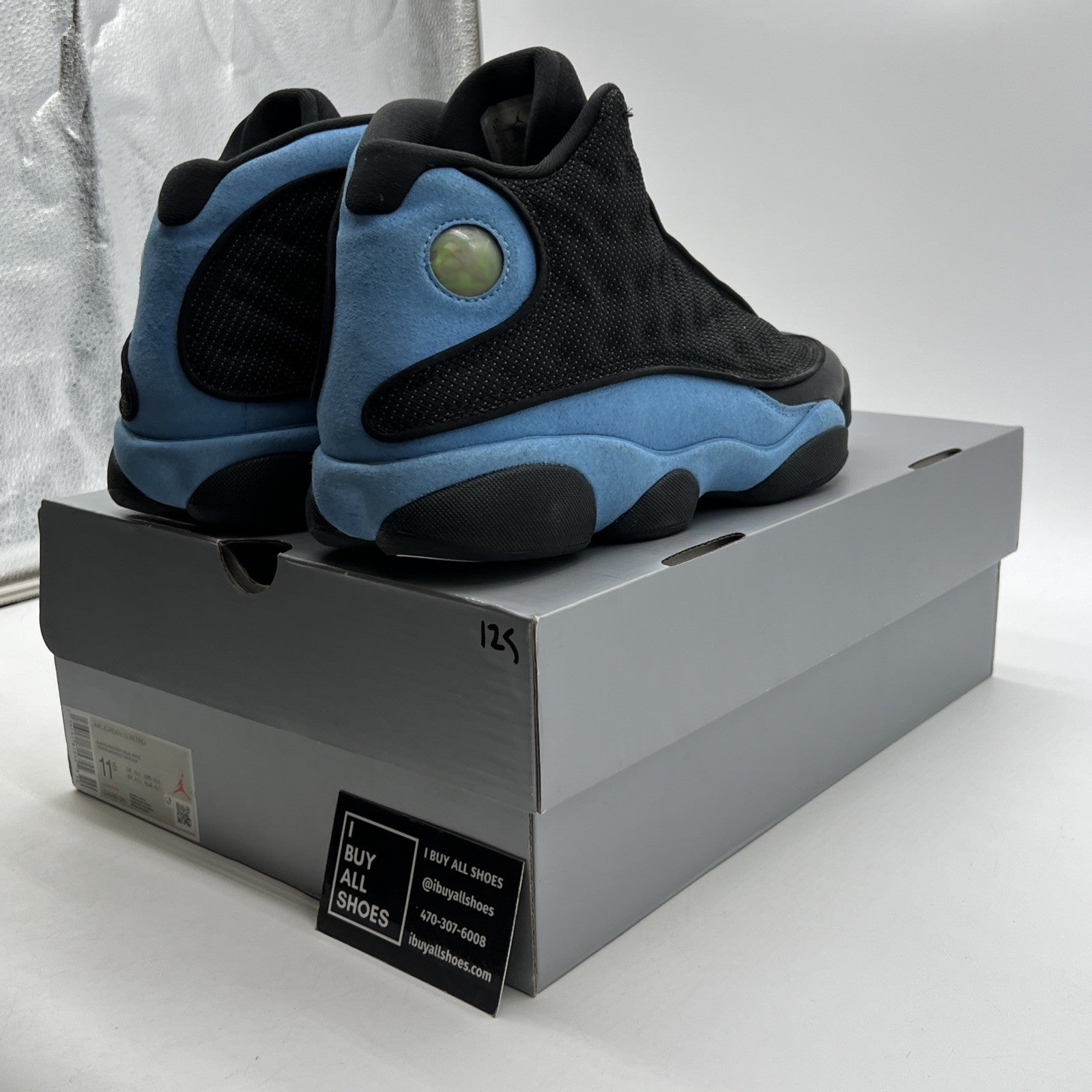 Size 11.5 - Air Jordan 13 Retro Mid Black University Blue (DJ5982-041)
