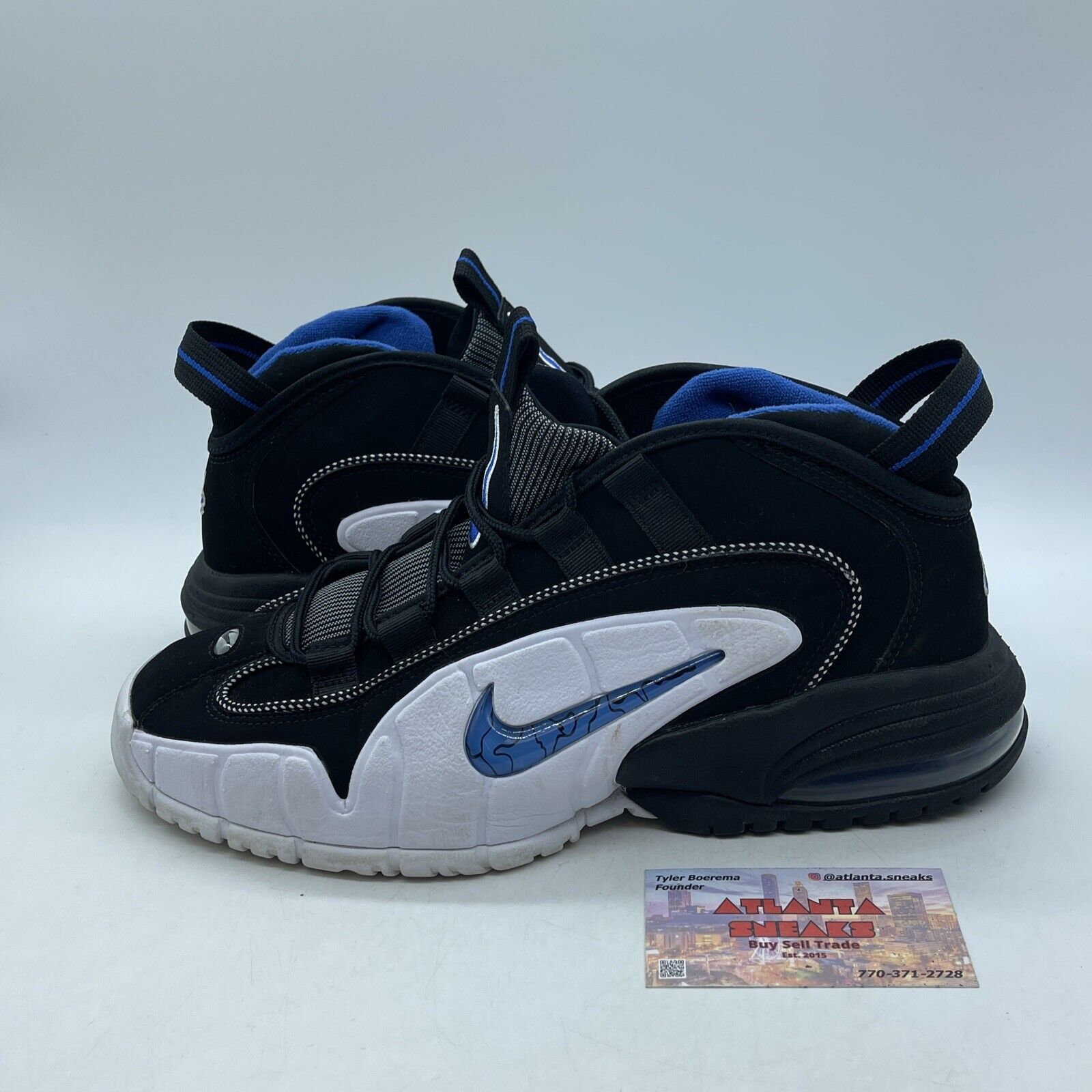 Size 10 - Nike Air Max Penny 1 Orlando Black White Suede (DN2487-001)