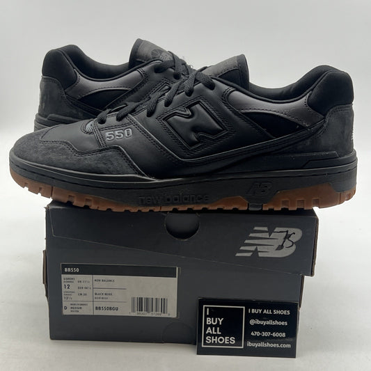 Size 12 - New Balance 550 Black Gum (BB550BGU)