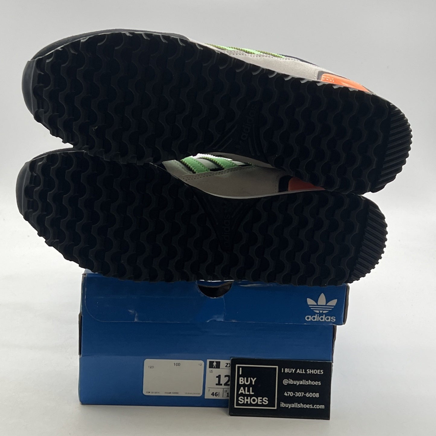 Size 12 - adidas ZX 750 White Beam Green Orange (HQ6680)