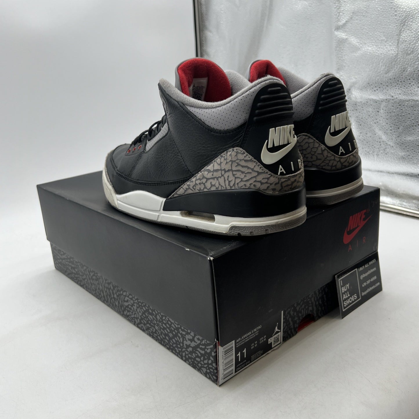 Size 11 - Air Jordan 3 Retro OG 2024 Black Cement (DN3707-010)