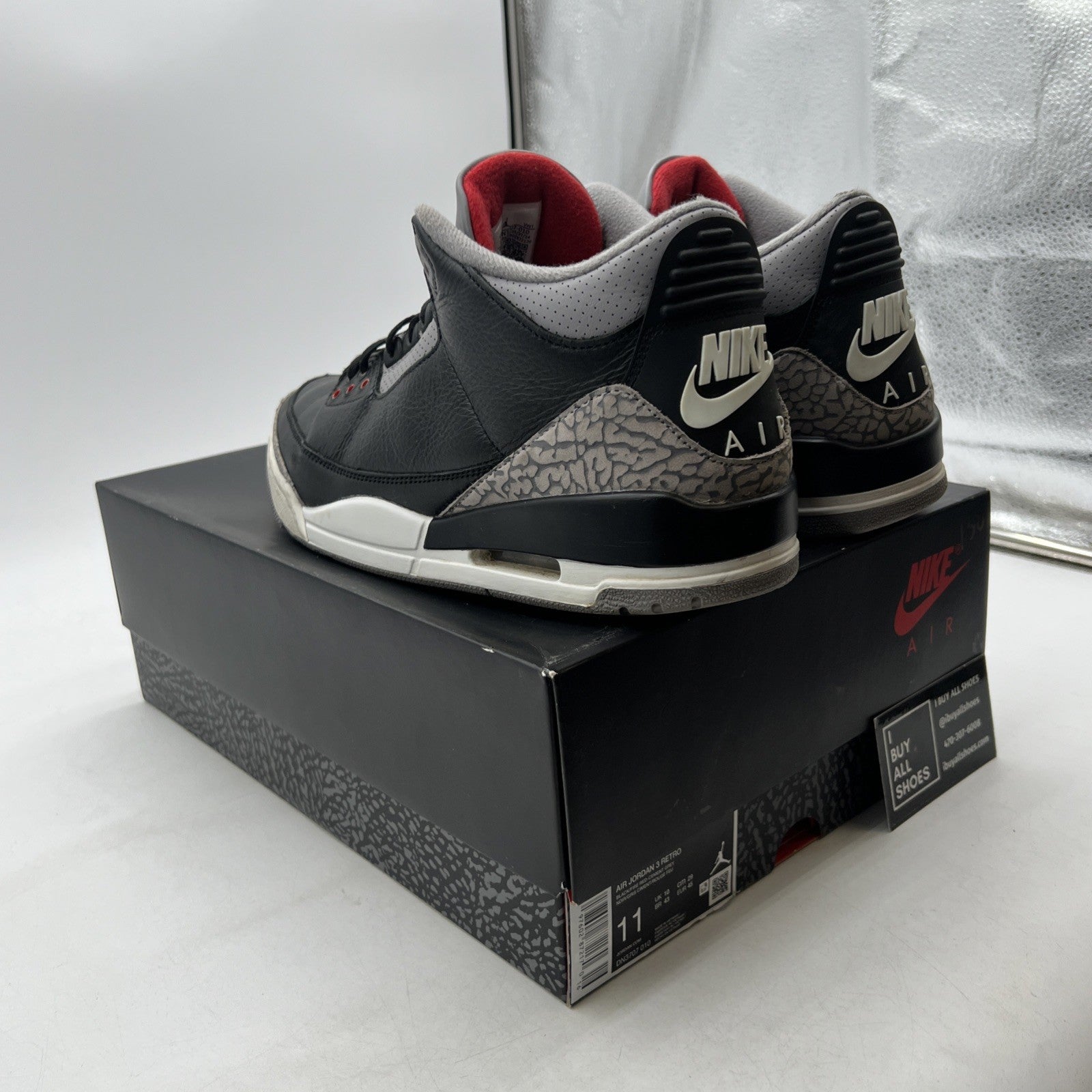 Size 11 - Air Jordan 3 Retro OG 2024 Black Cement (DN3707-010)