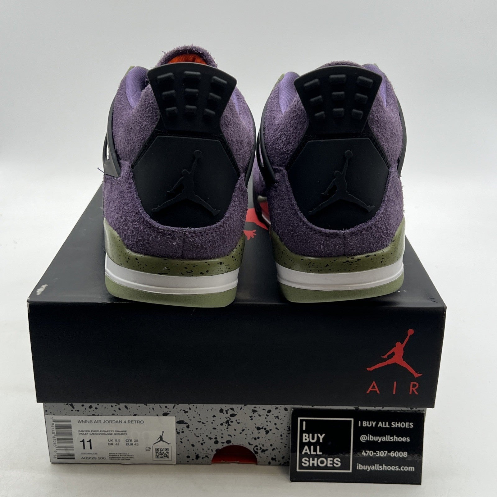 Size 11 - Air Jordan 4 Retro Mid Canyon Purple W (AQ9129-500)