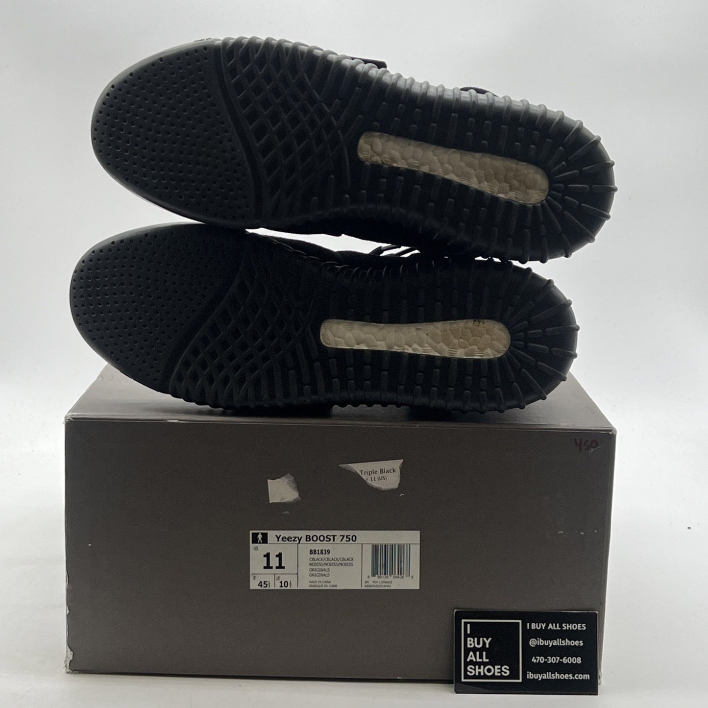 Size 11 - adidas Yeezy Boost 750 Triple Black (BB1839)