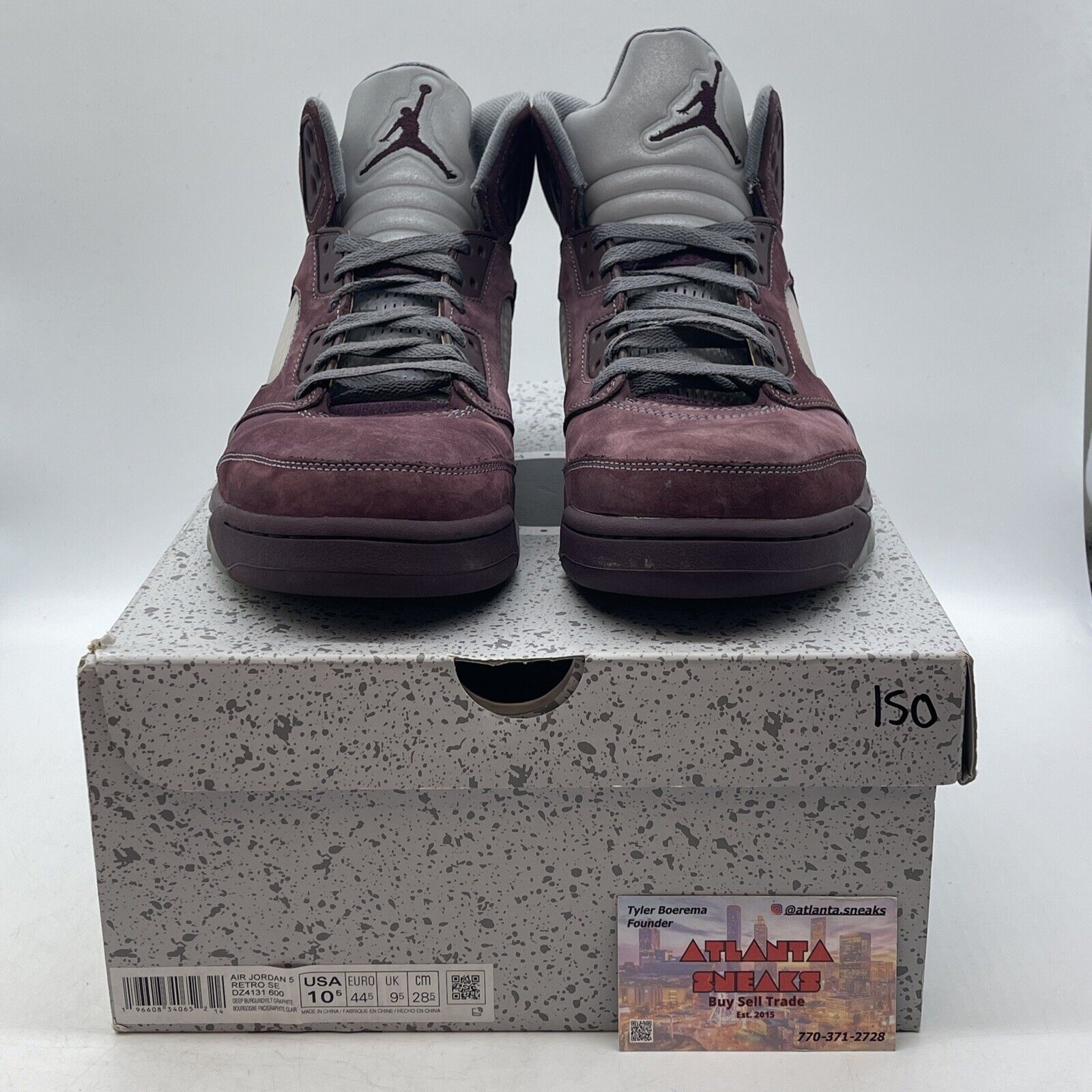 Size 10.5 - Air Jordan 5 Retro SE 2023 Burgundy Suede (DZ4131-600)