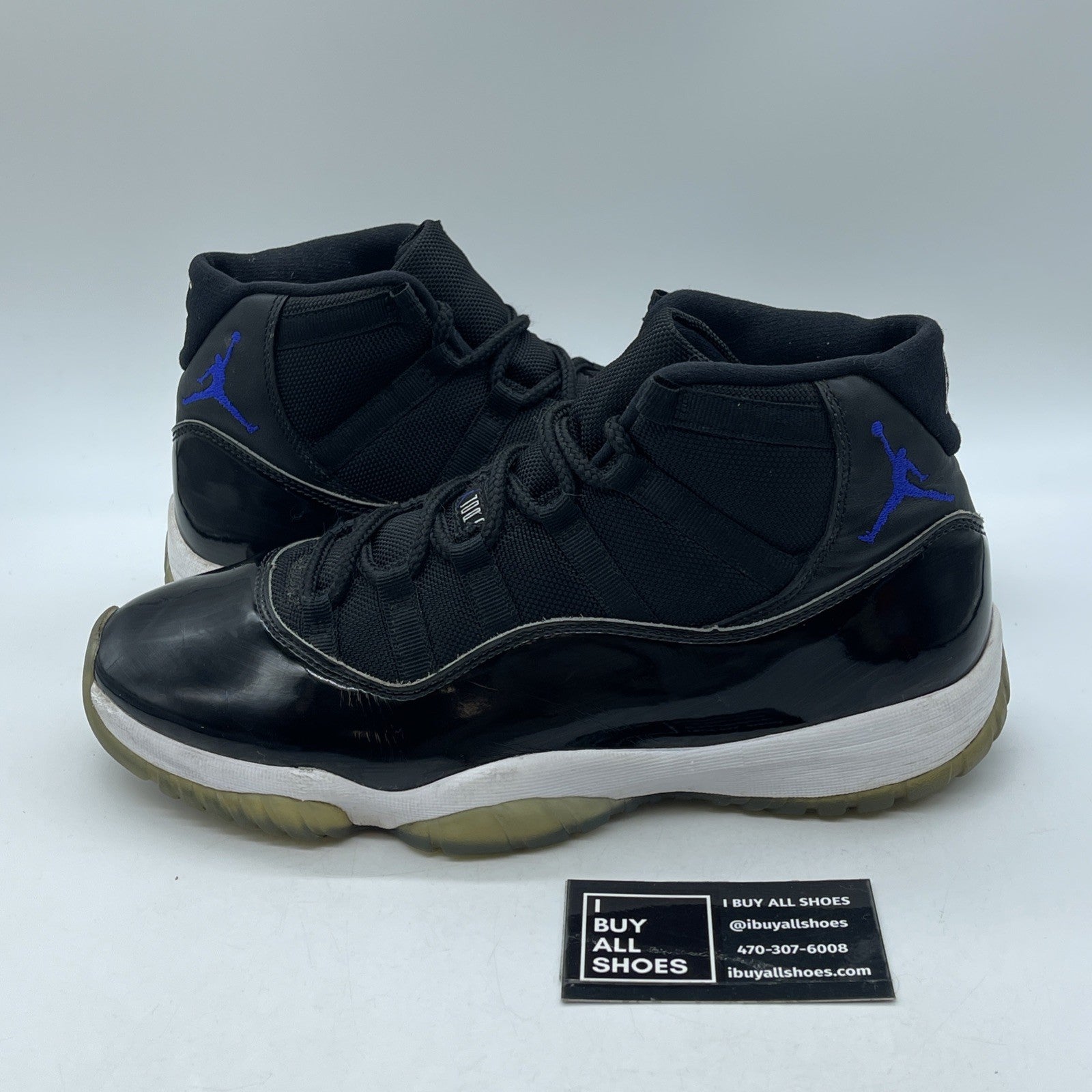 Size 10 - Jordan 11 Retro High Space Jam Black Leather Suede (378037-003)