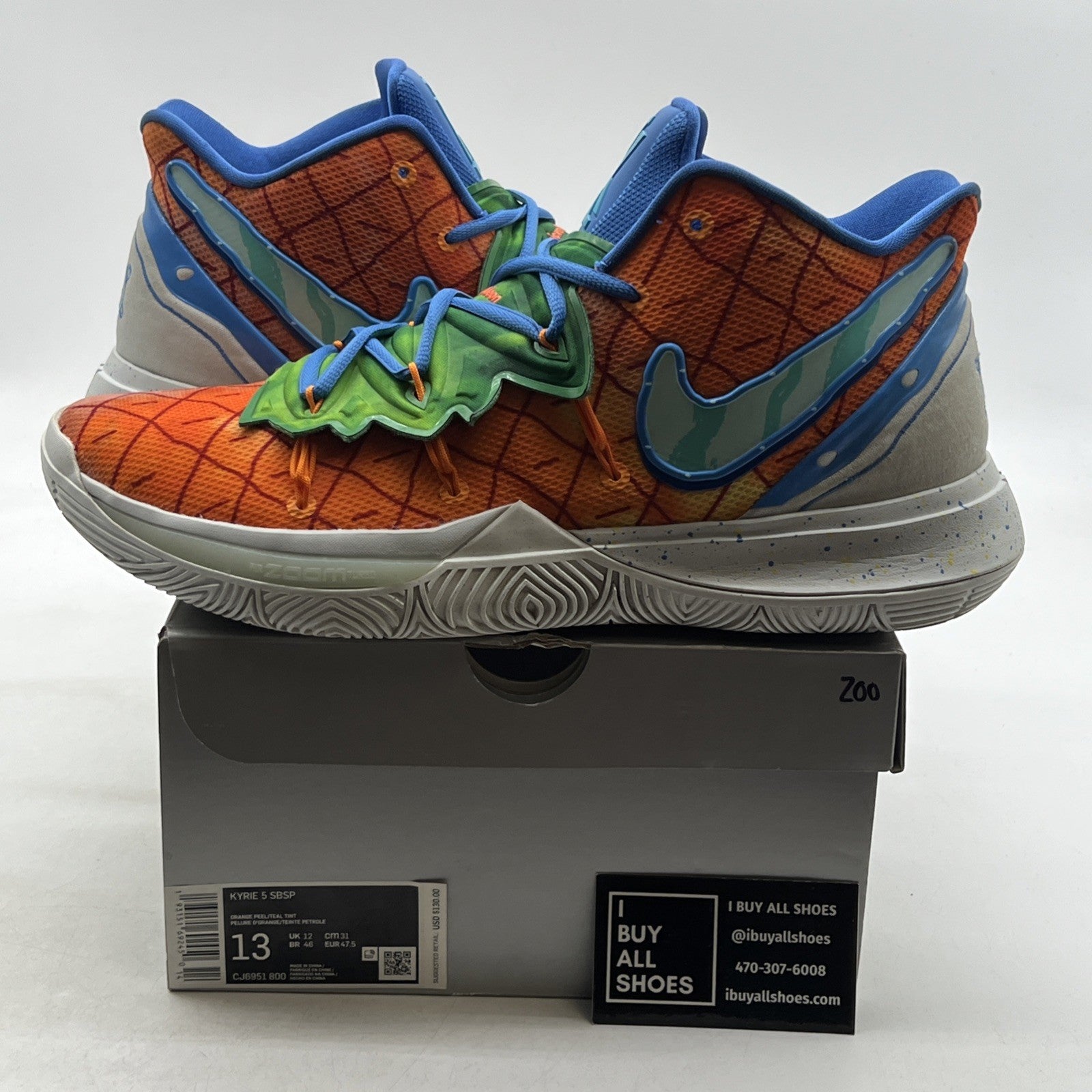 Size 13 - Nike SpongeBob SquarePants x Kyrie 5 Pineapple House (CJ6951-800)