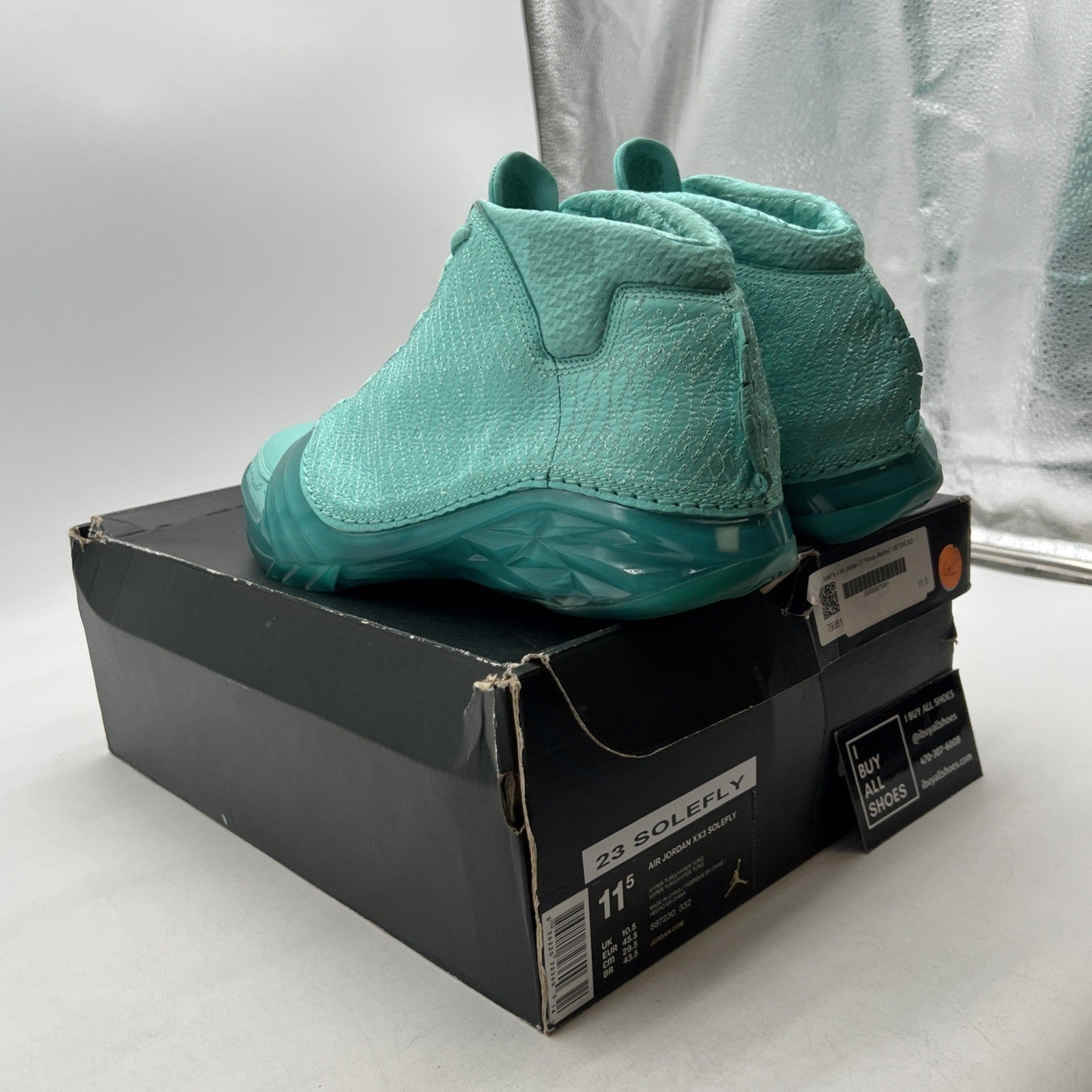 Size 11.5 - SoleFly x Air Jordan 23 Retro Florida Marlins (887230-332)