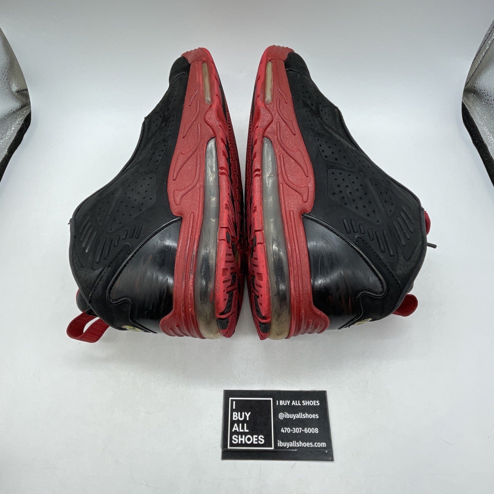 Size 10.5 - Nike Air Max Pillar Black Sport Red (525226-011)