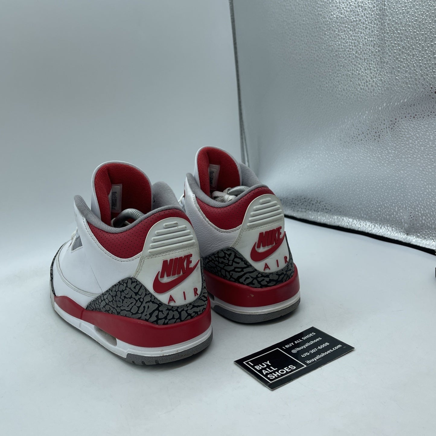 Size 8.5 - Jordan 3 Retro Mid Fire Red White Grey Suede Leather (DN3707-160)