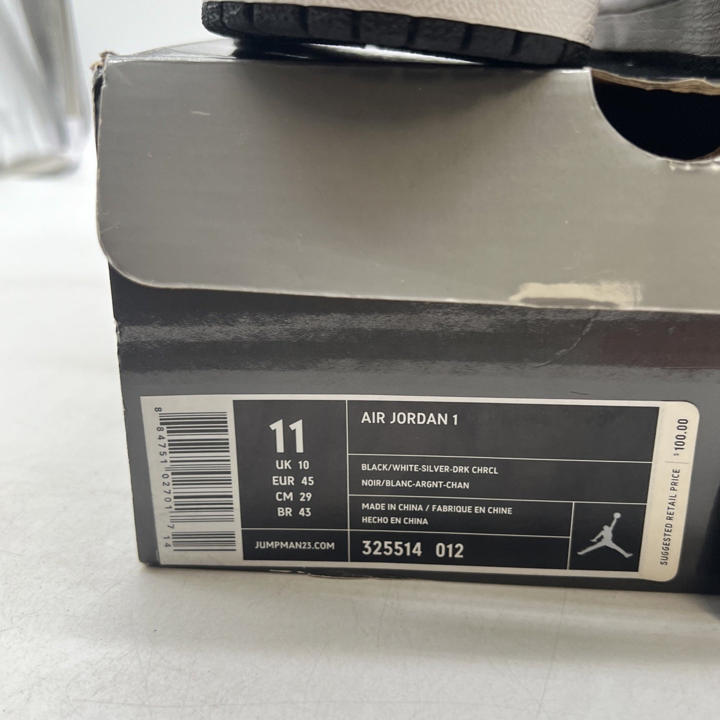 Size 11 - Air Jordan 1 Retro Barons - Away (325514-012)