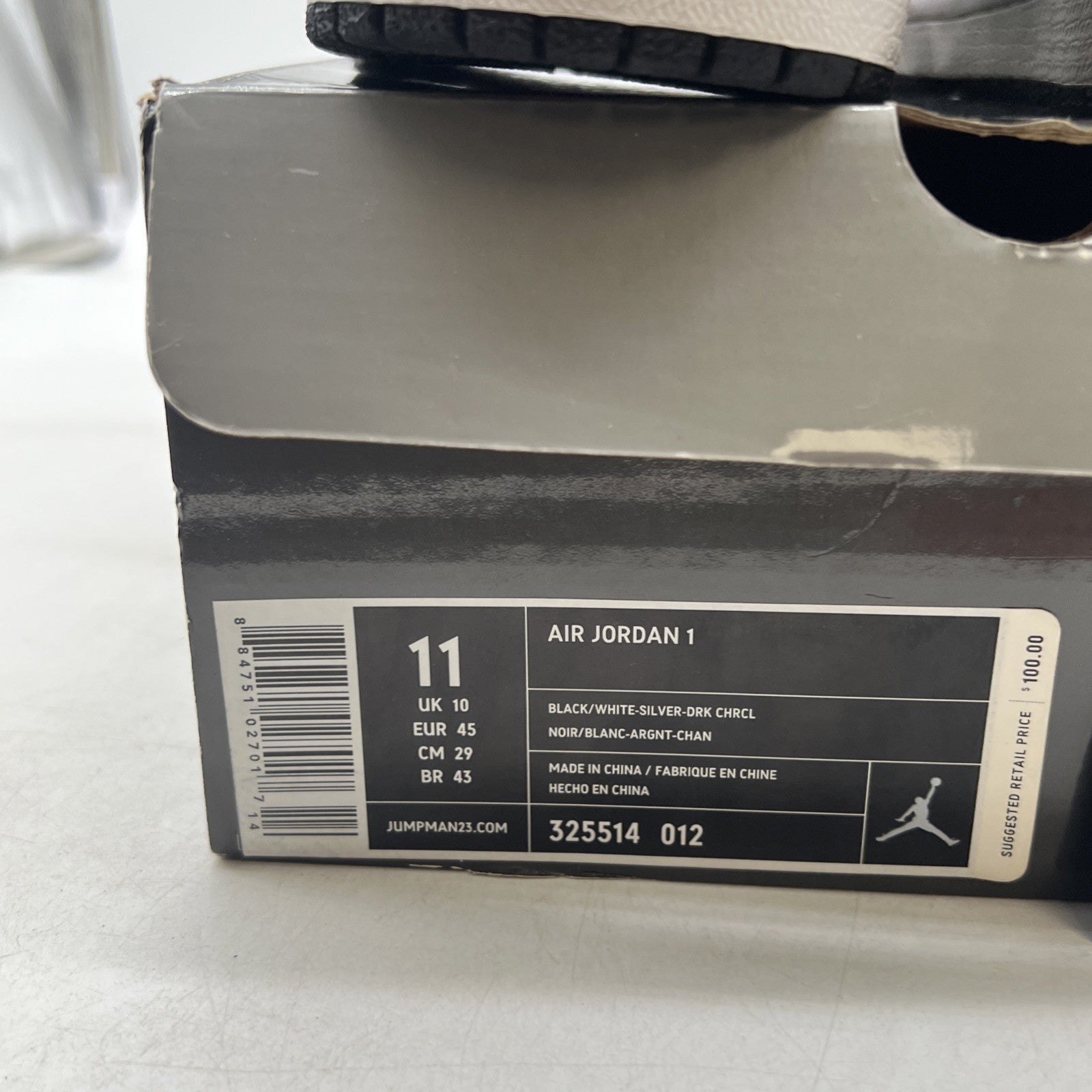 Size 11 - Air Jordan 1 Retro Barons - Away (325514-012)