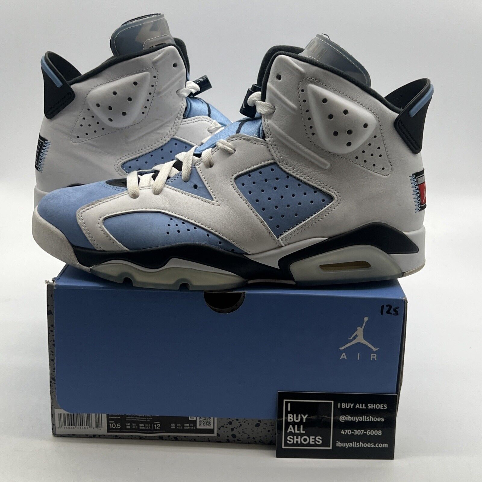 Size 10.5 - Air Jordan 6 Retro Mid UNC Home (CT8529-410)