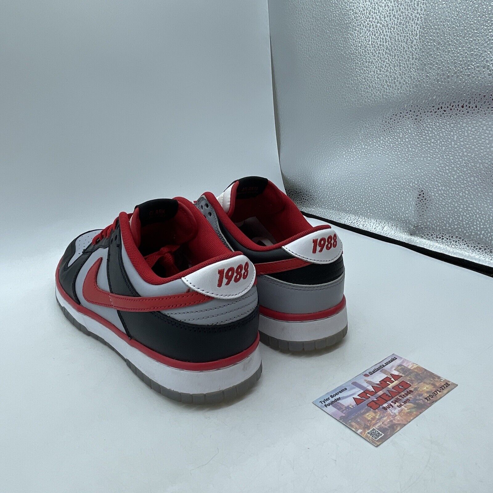 Size 9.5 - Nike Clark Atlanta University x Dunk Low Panthers Grey (DR6189-001)