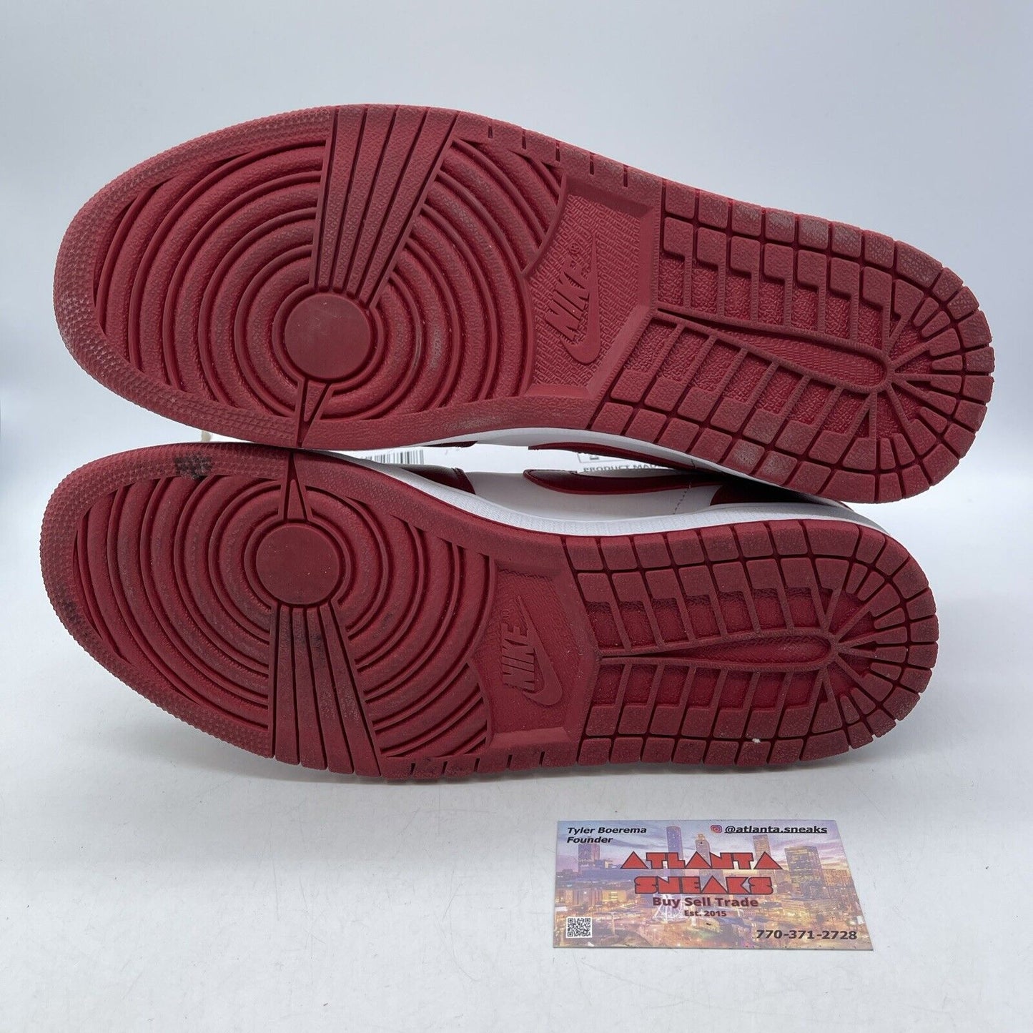 Size 11 - Air Jordan 1 Low Gym Red White Leather (553558-611)
